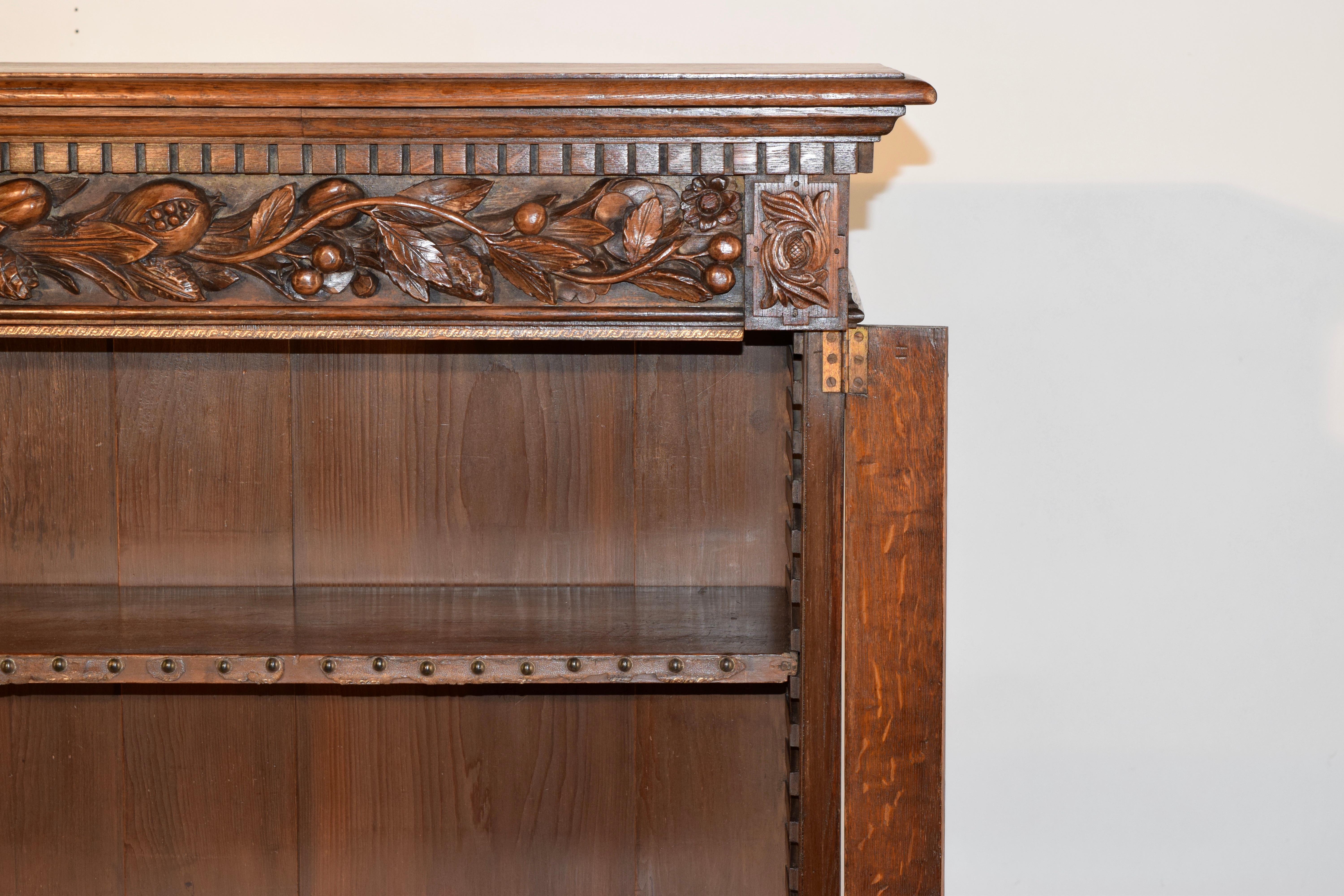 19th Century French Carved Large Bookcase 1