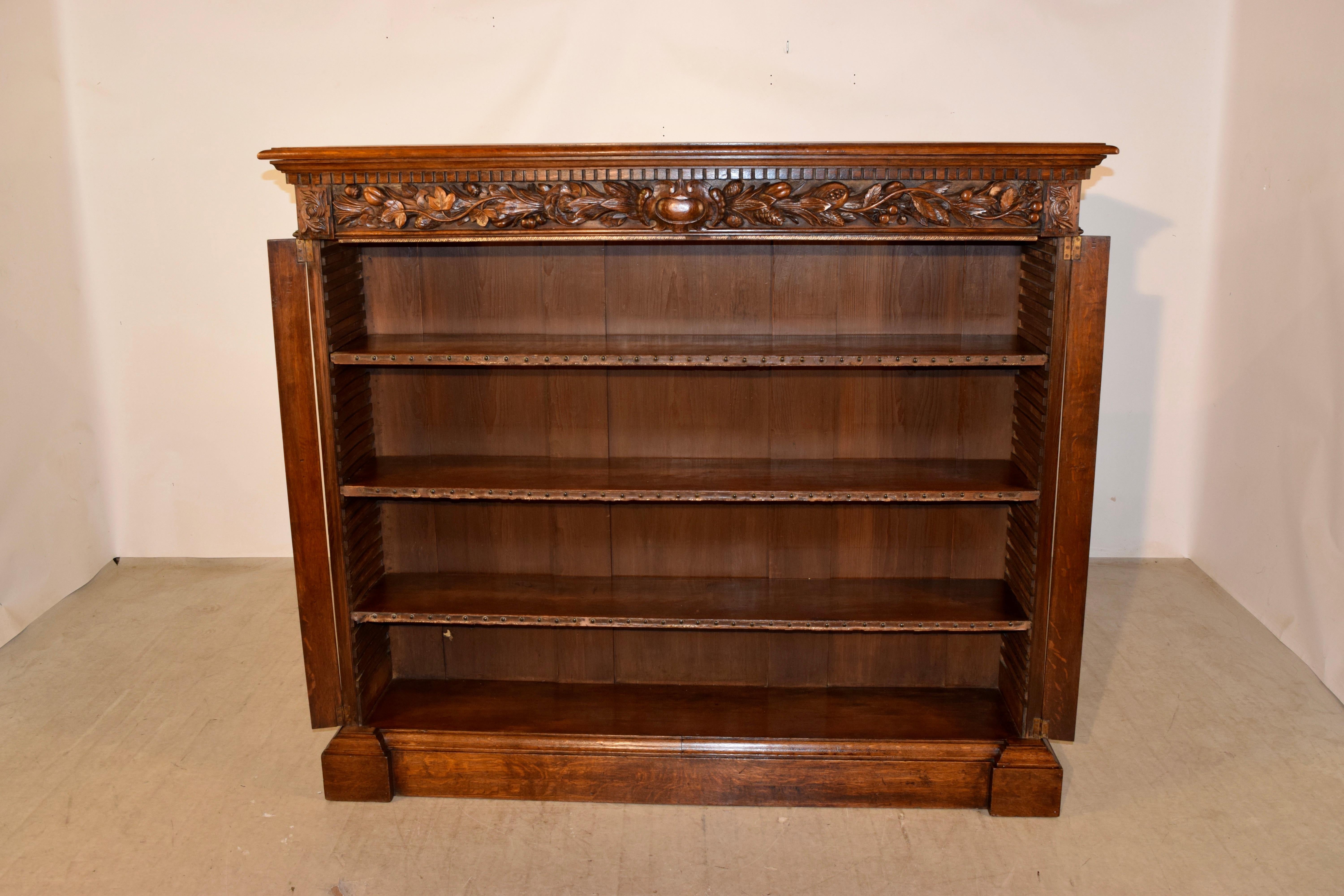 19th Century French Carved Large Bookcase 3