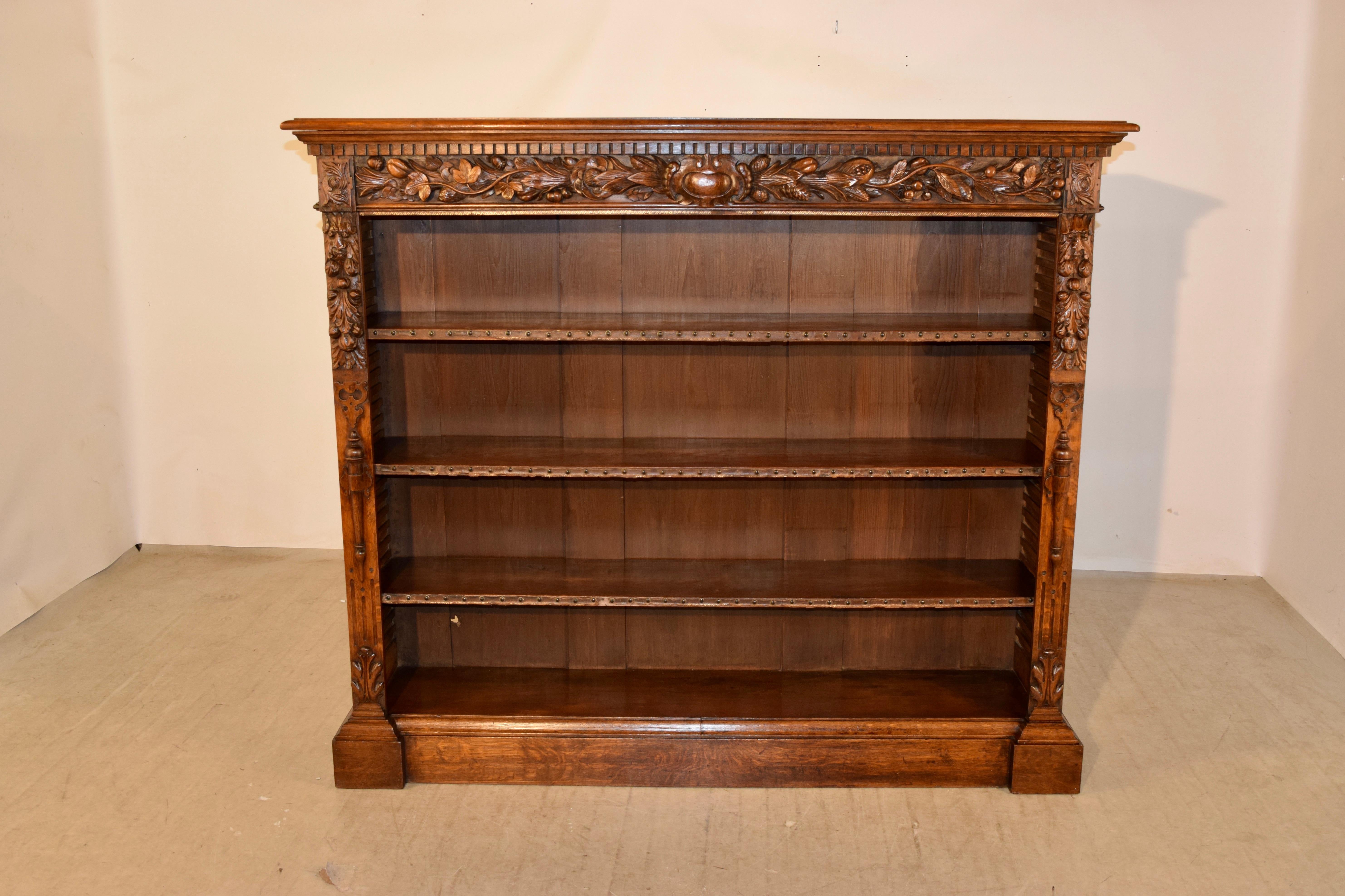 19th Century French Carved Large Bookcase 4