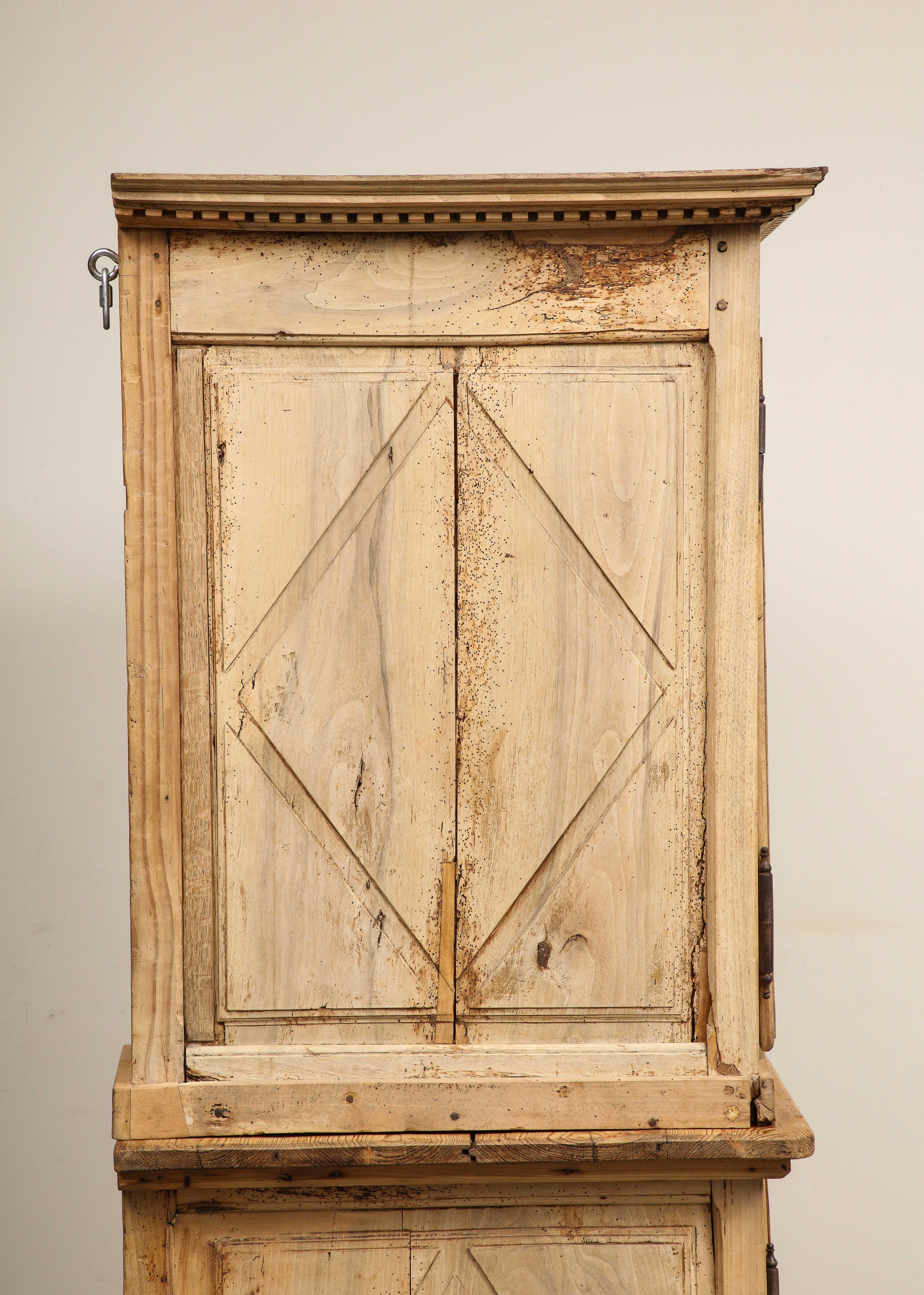 19th Century French Carved Oak Armoire with TV Mount 5