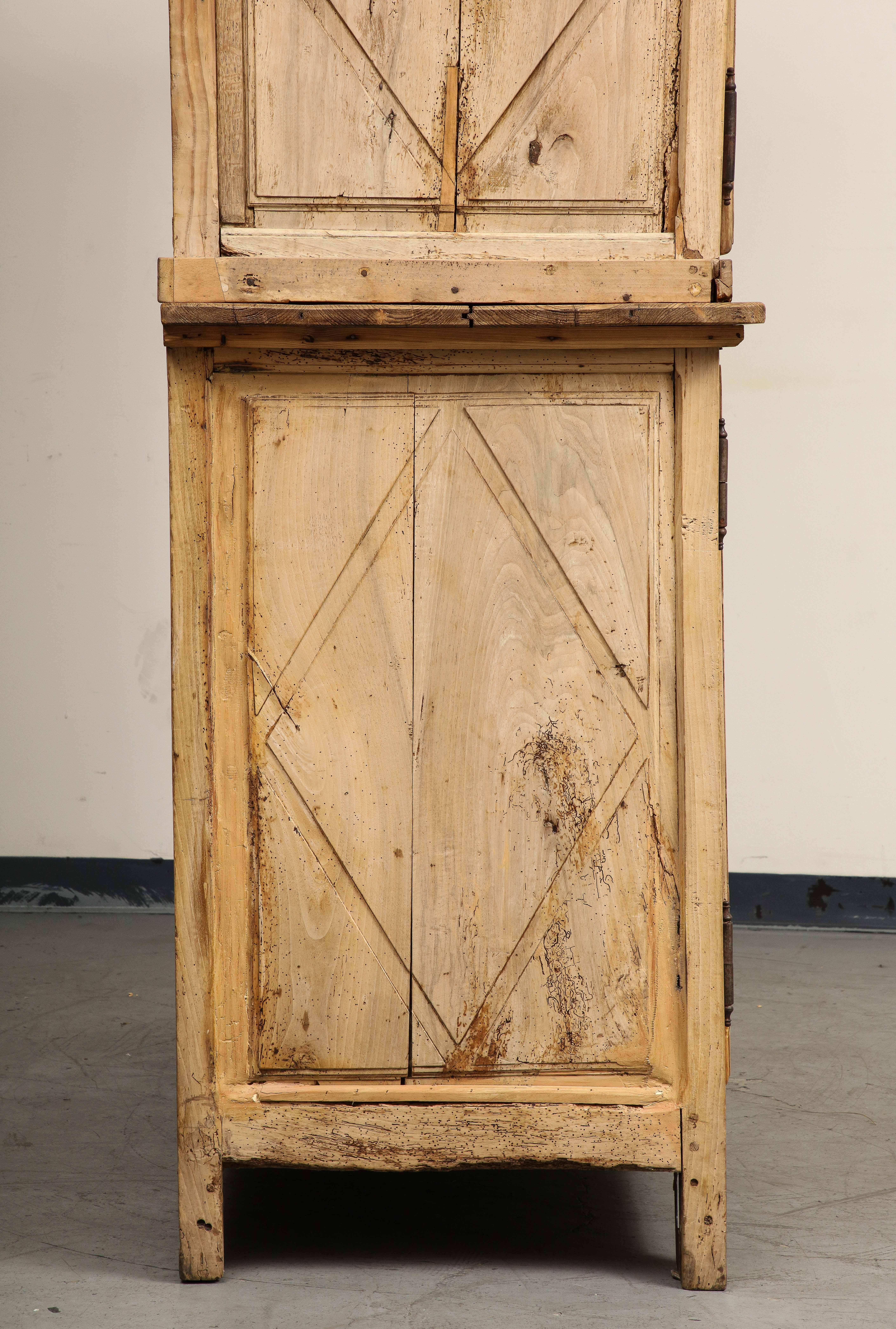 19th Century French Carved Oak Armoire with TV Mount 6