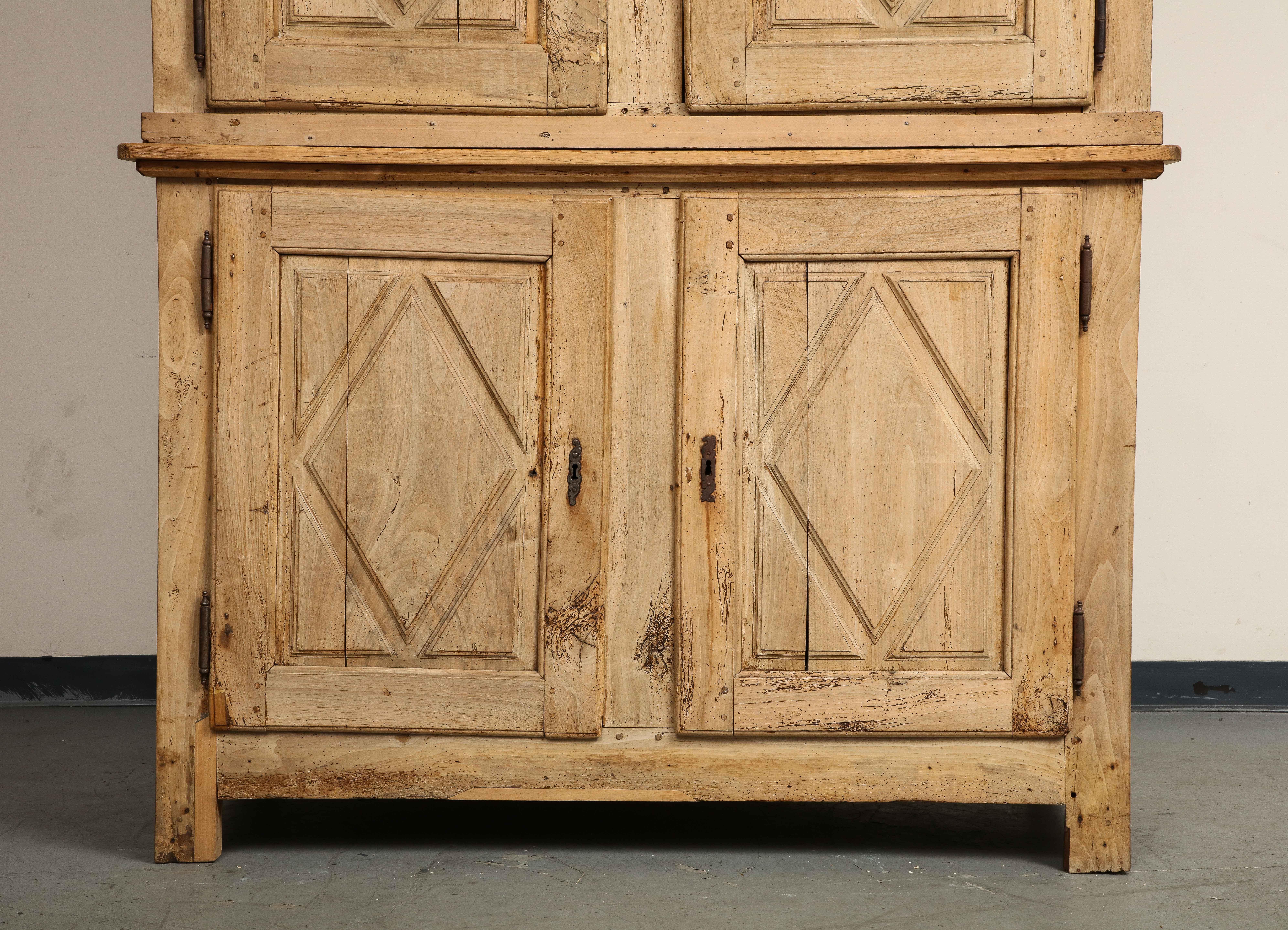 19th Century French Carved Oak Armoire with TV Mount 3