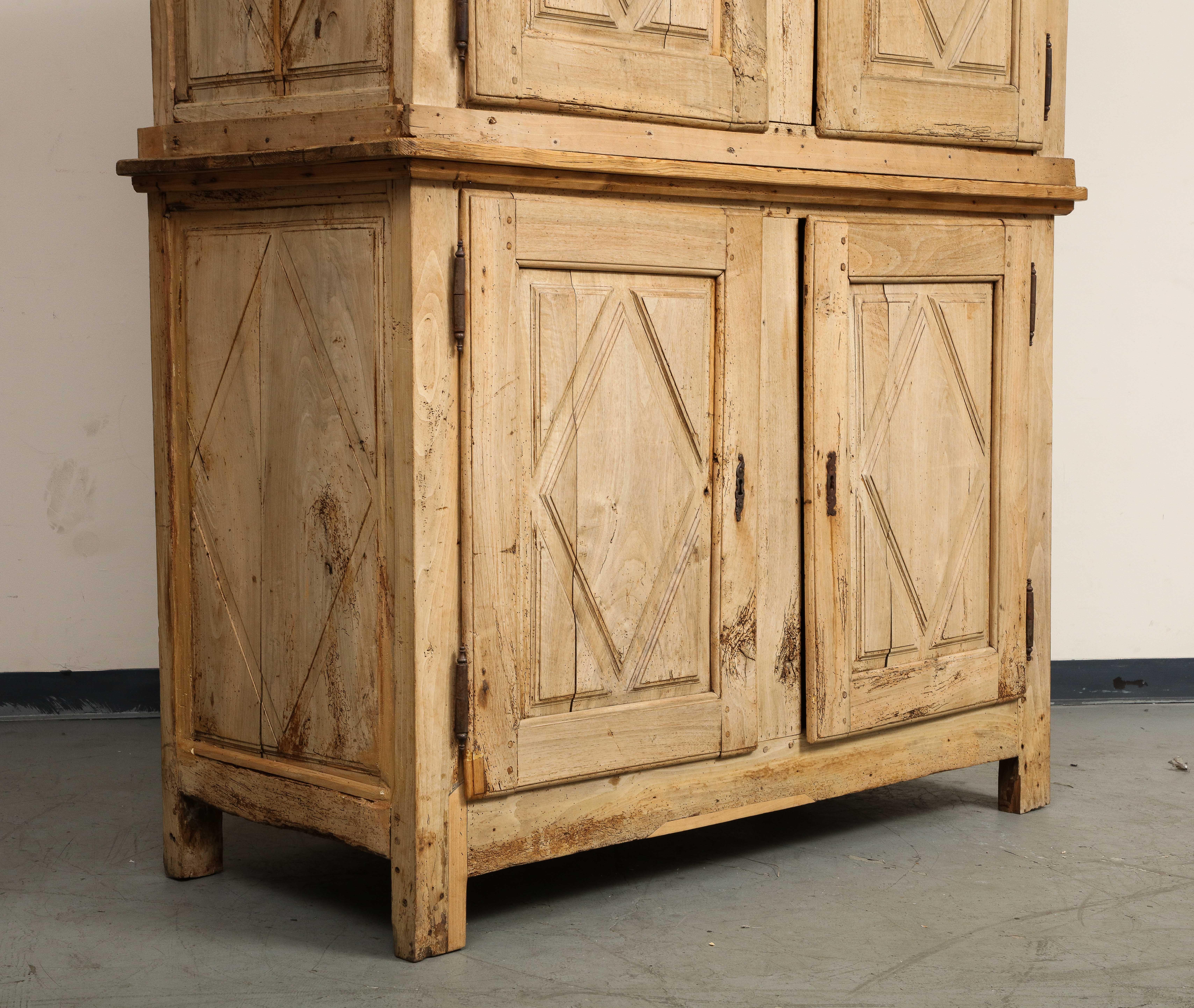 19th Century French Carved Oak Armoire with TV Mount 4