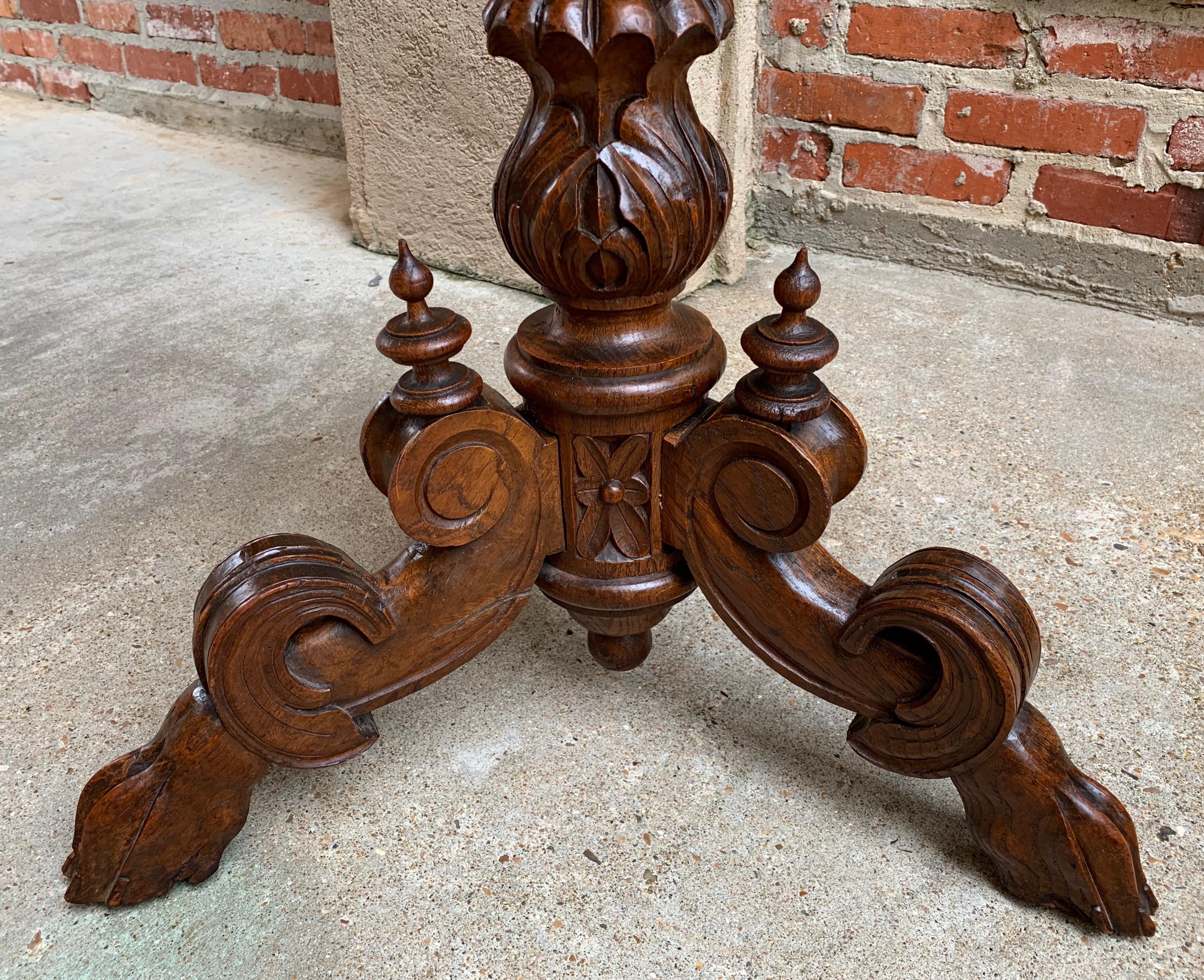 19th Century French Carved Oak Black Forest Plant Stand Jardinière Flower Box 7