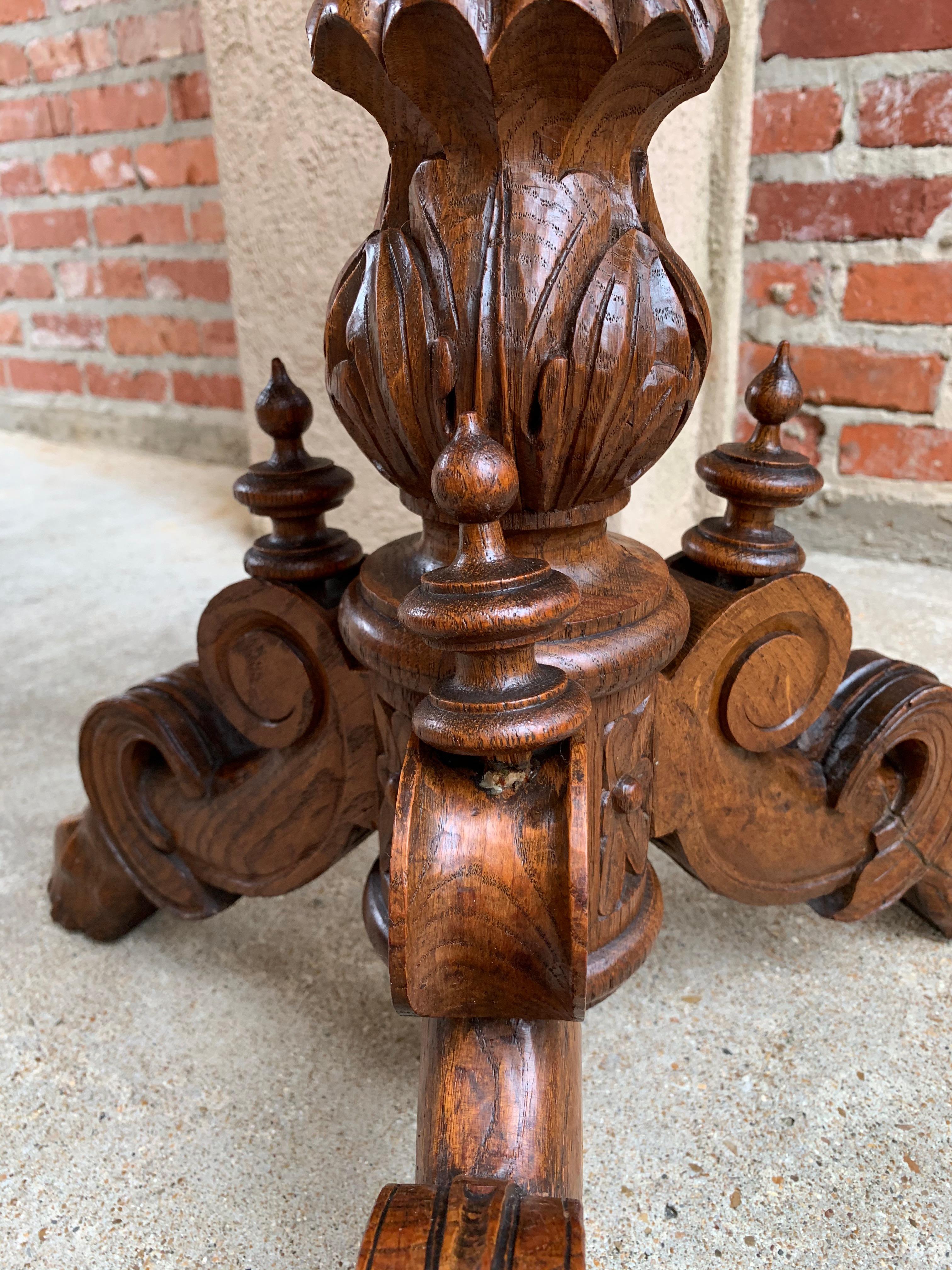 19th Century French Carved Oak Black Forest Plant Stand Jardinière Flower Box 14