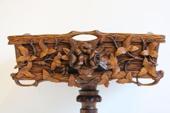 19th Century French Carved Oak Black Forest Plant Stand Jardinière Flower Box