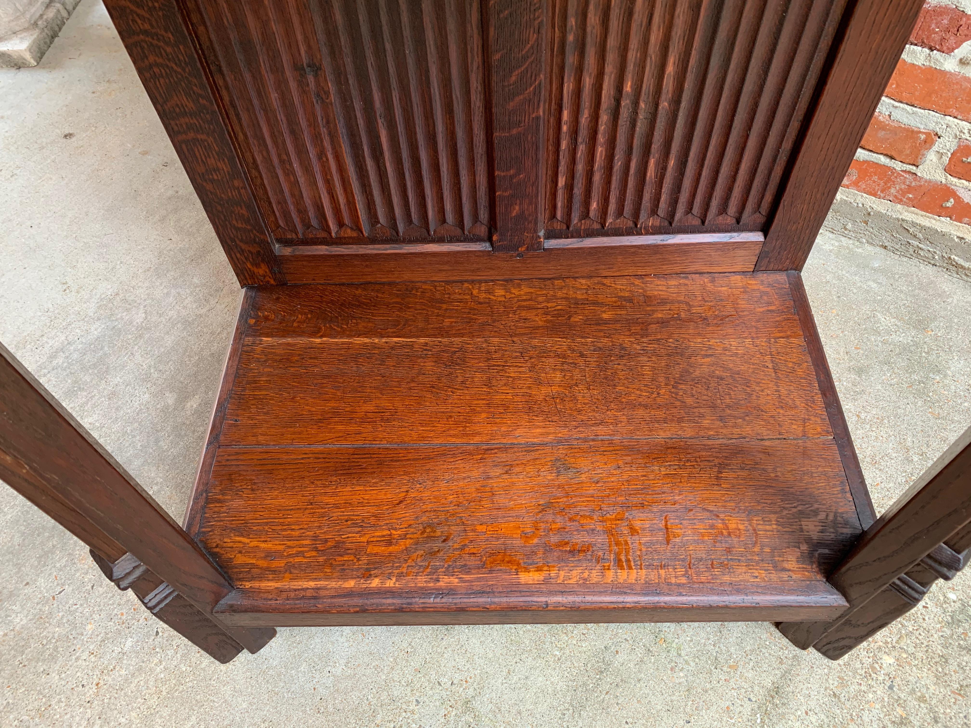 19th Century French Carved Oak Gothic Vestry Sacristy Altar Wine Cabinet Bar 11