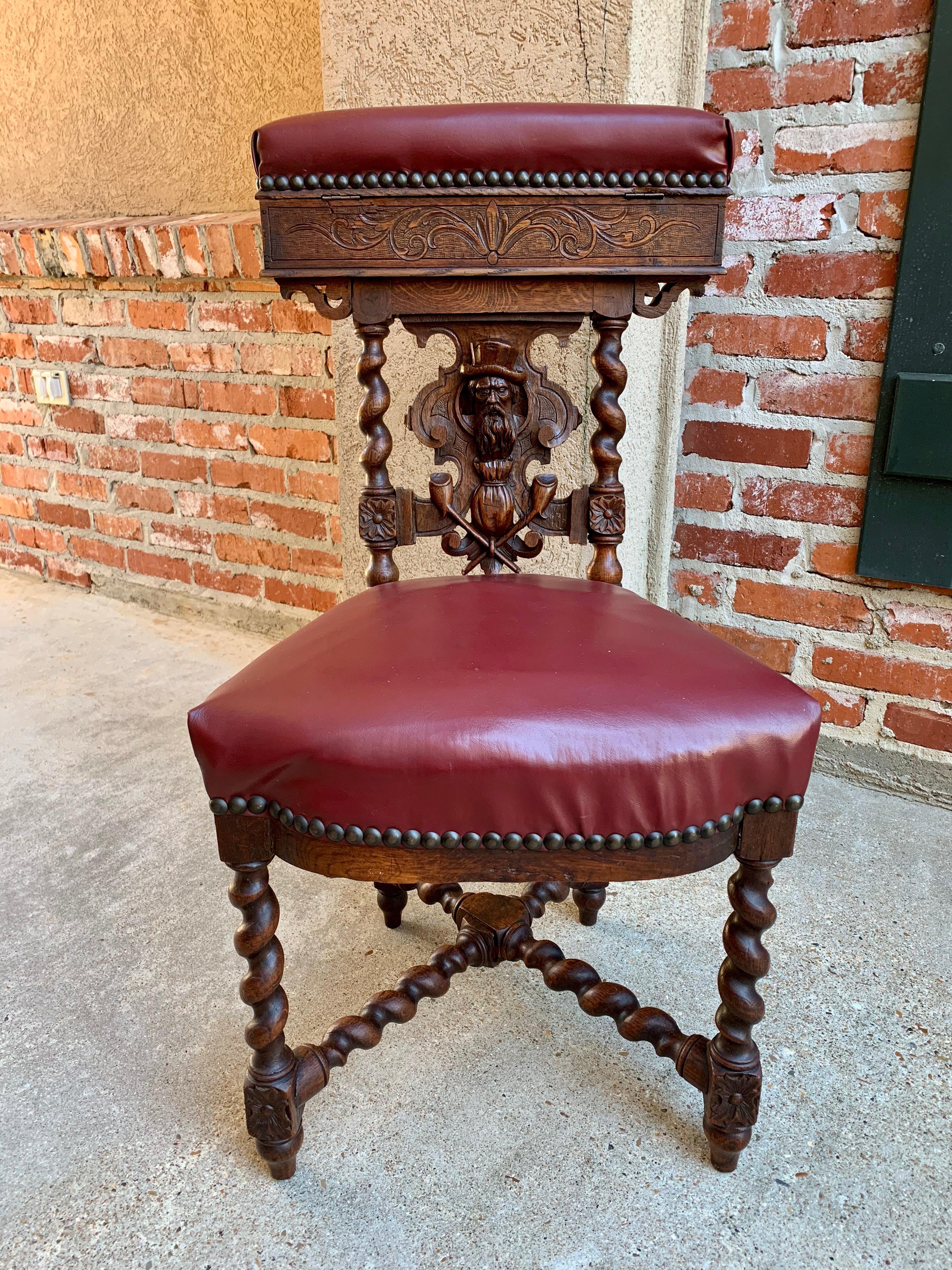 antique smoking chair