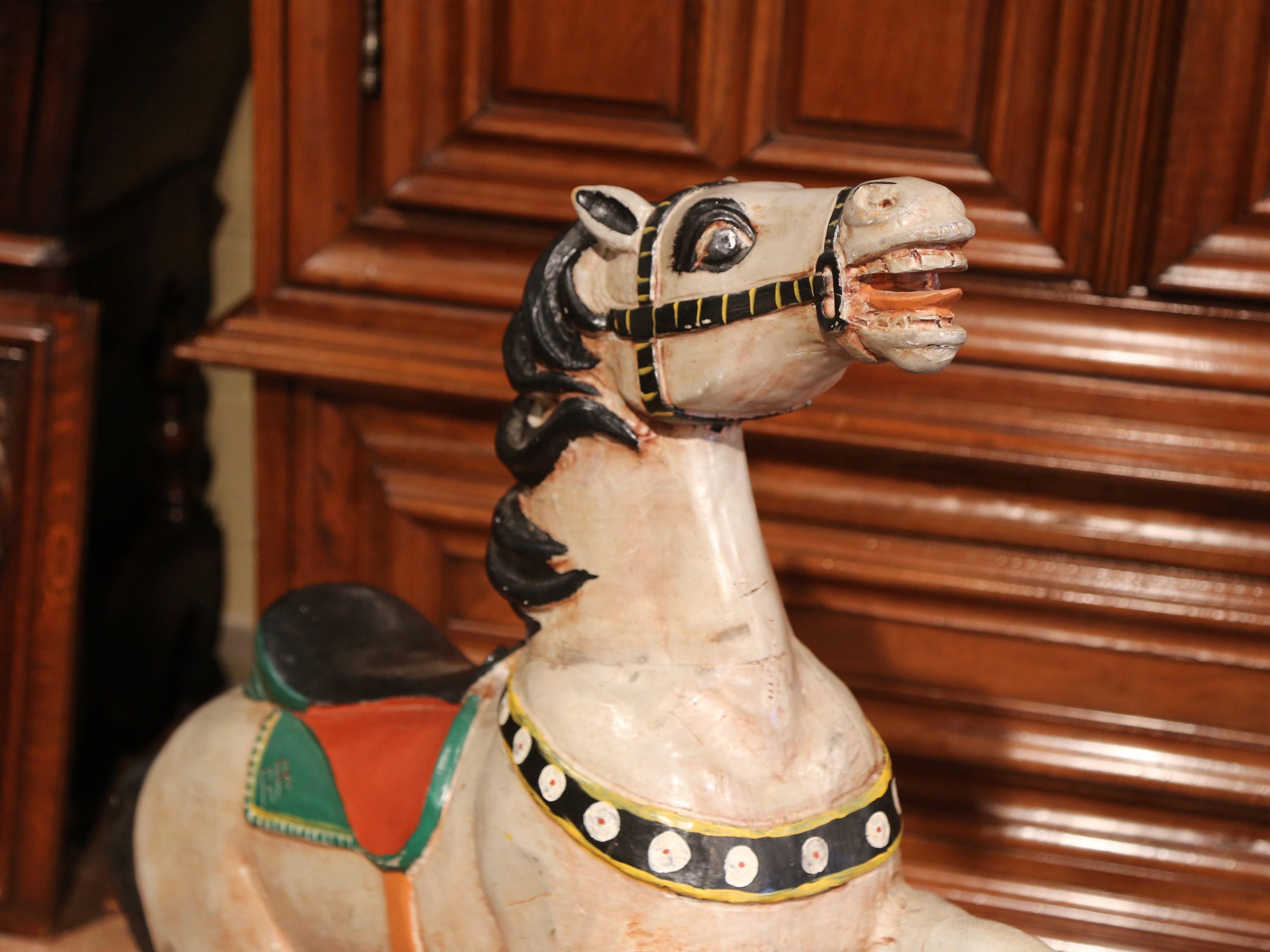 carousel horse stand