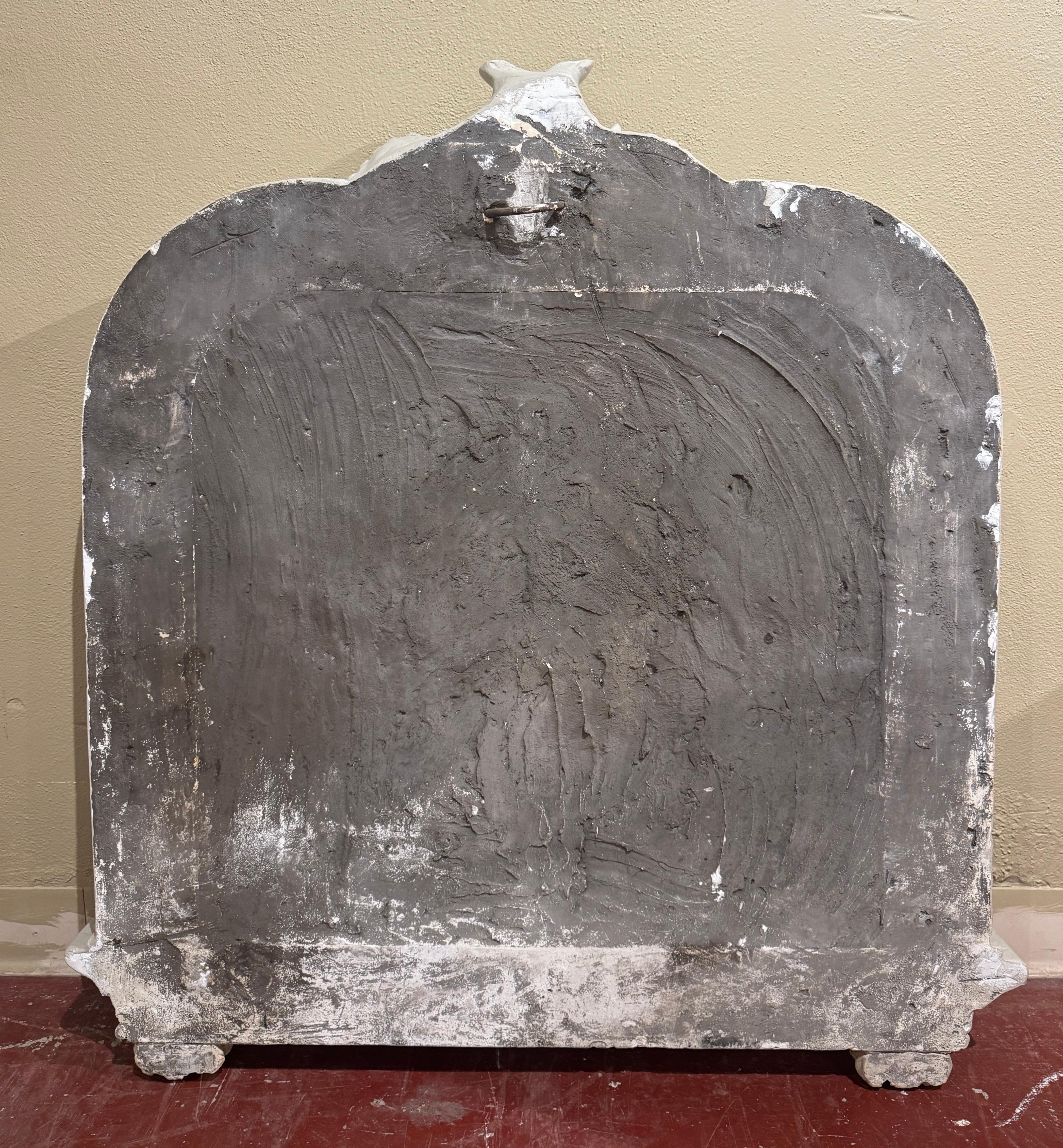 19th Century French Carved Painted 