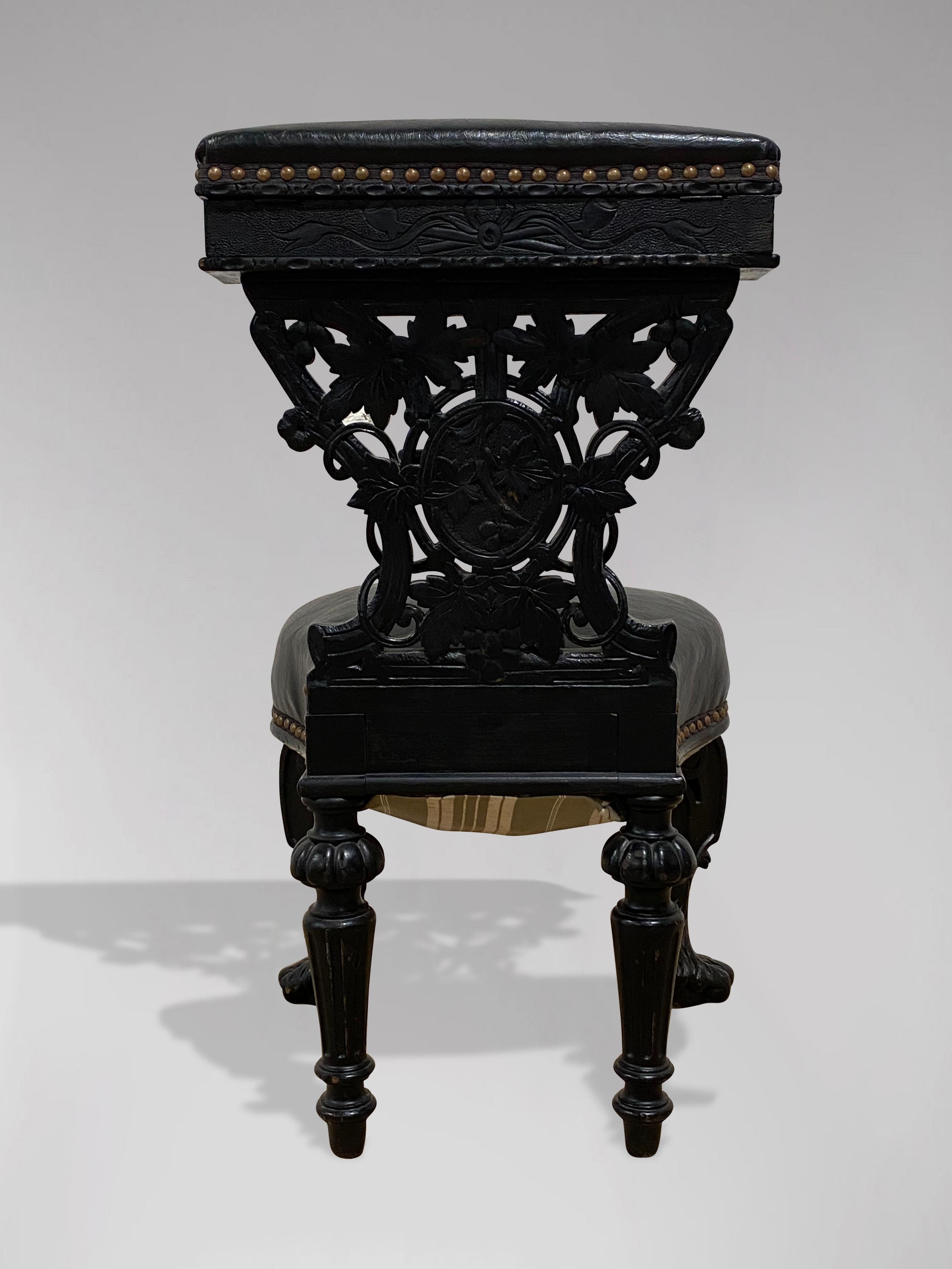 Hand-Carved 19th Century French Carved Prayers Chair or Prie Dieux For Sale