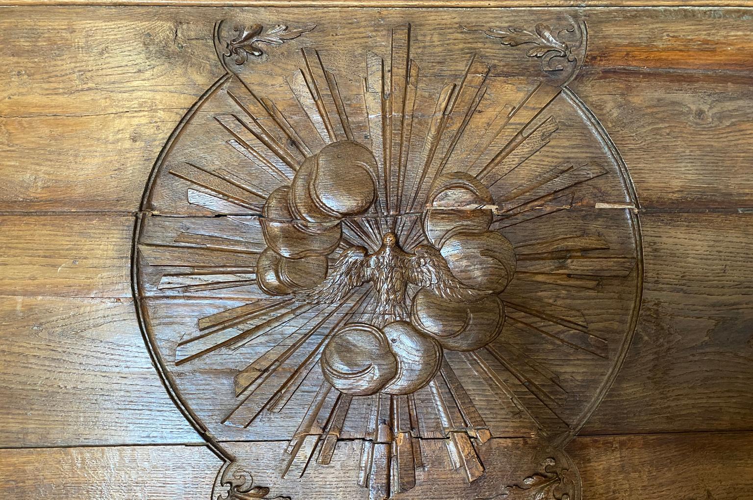 19th Century French Carved Sunburst Panel For Sale 1