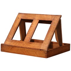 Used 19th Century French Carved Walnut Table Book Stand