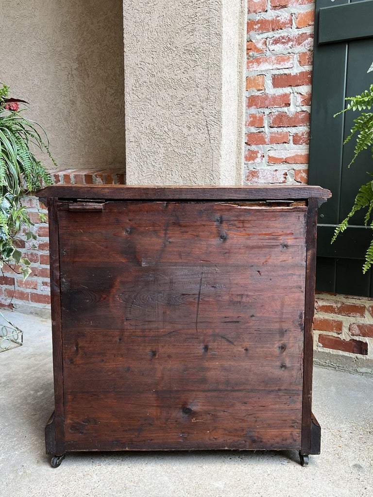 19th Century French Carved Wine Cellarette Black Forest Chest