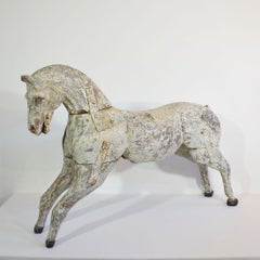 19th Century French Carved Wood Carousel Horse