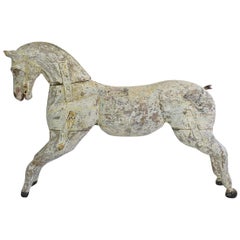 19th Century French Carved Wood Carousel Horse