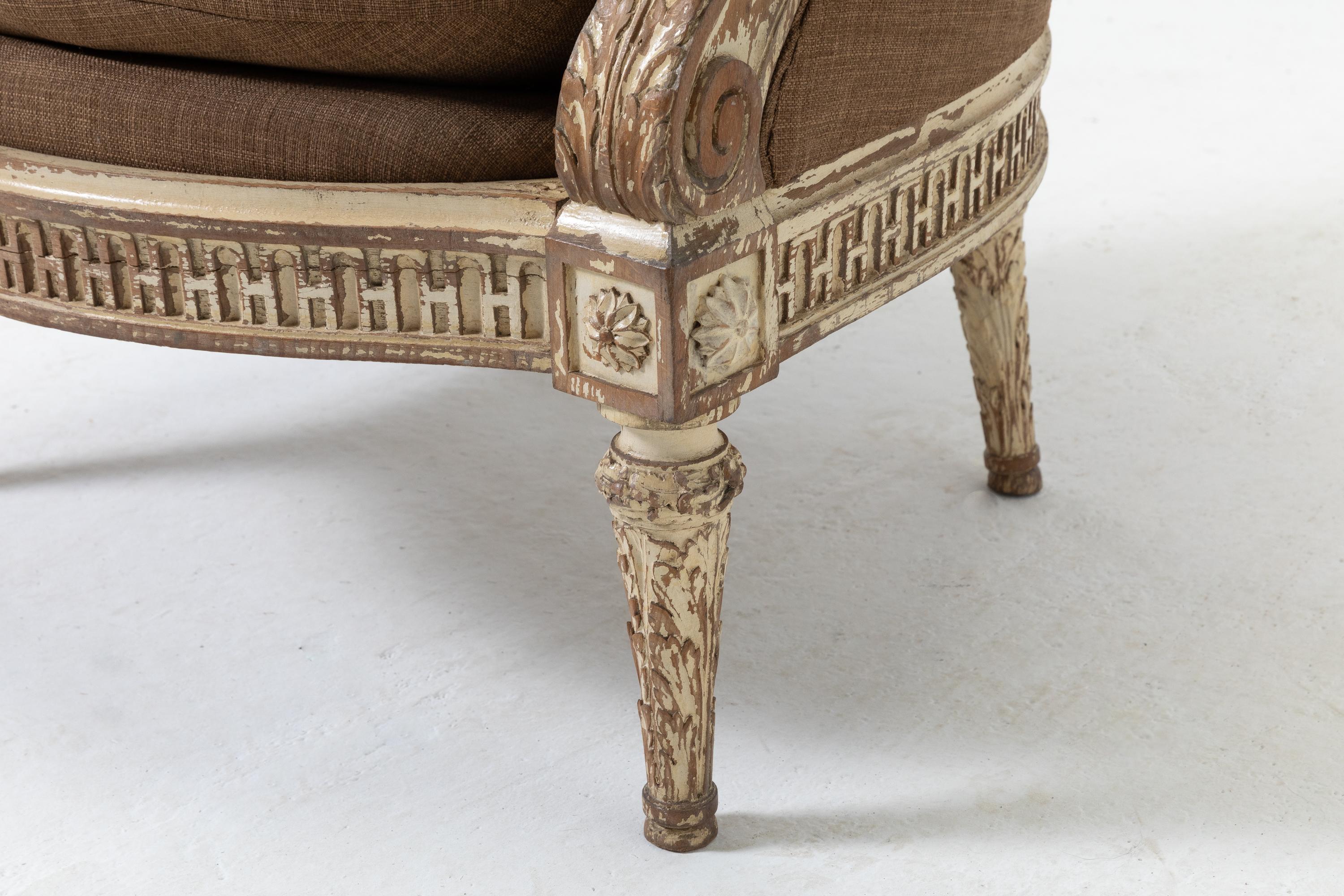 19th Century French Carved Wood Chair 2