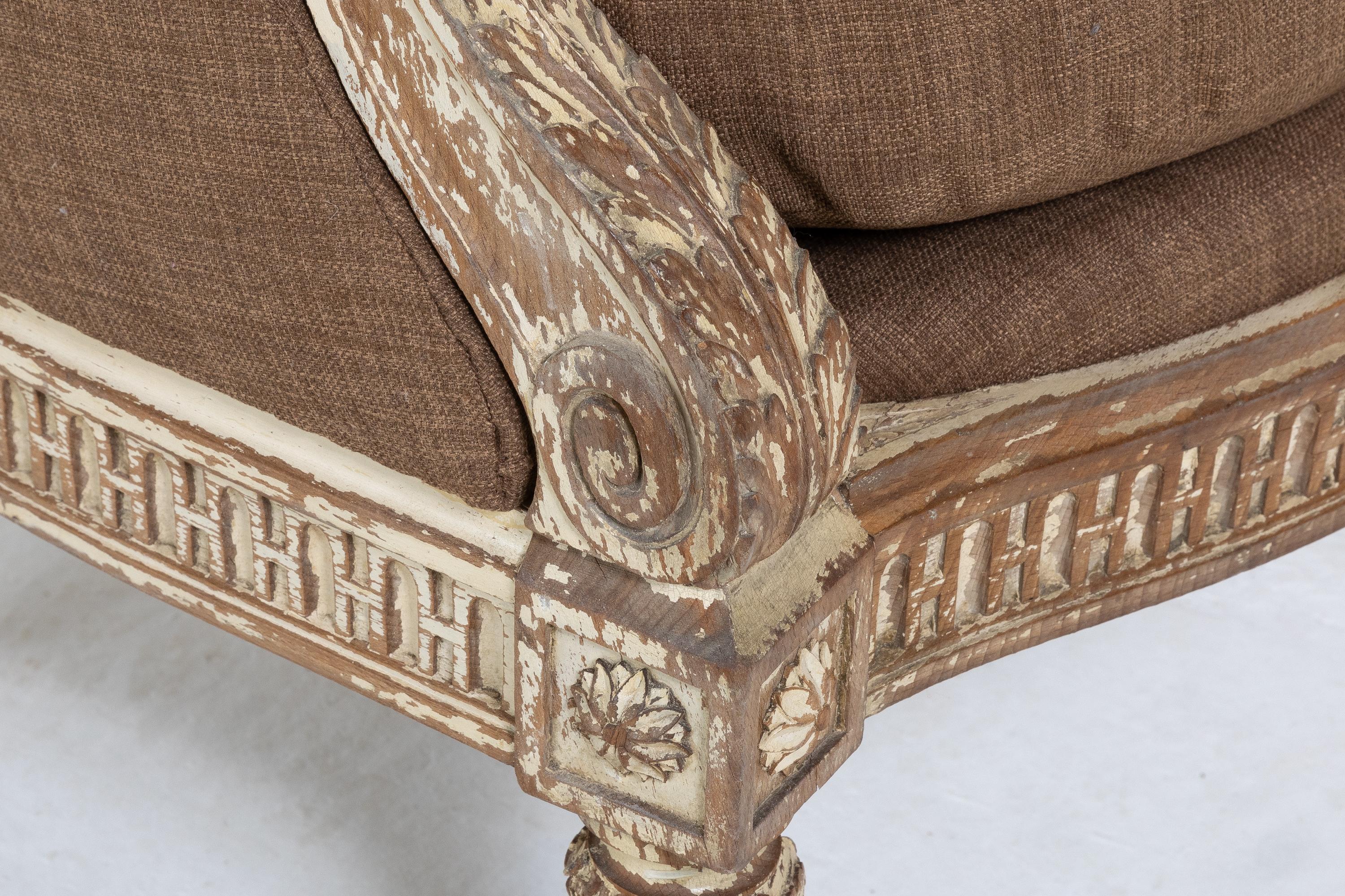 19th Century French Carved Wood Chair 3