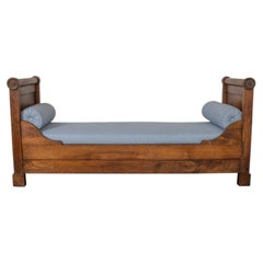 19th Century French Carved Wood Day Bed
