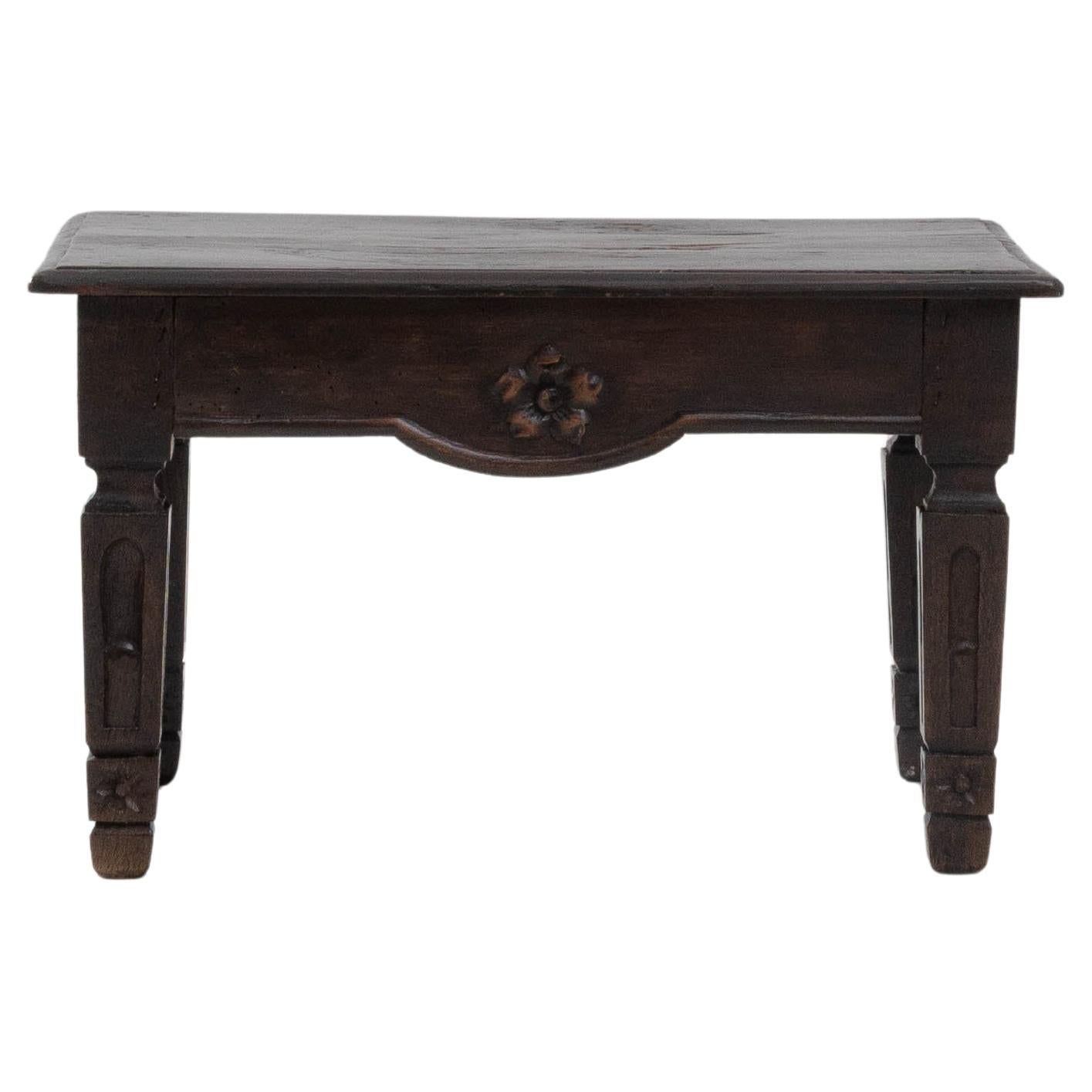 19th Century French Carved Wooden Coffee Table