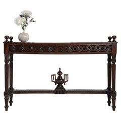 19th Century French Carved Wooden Console Table