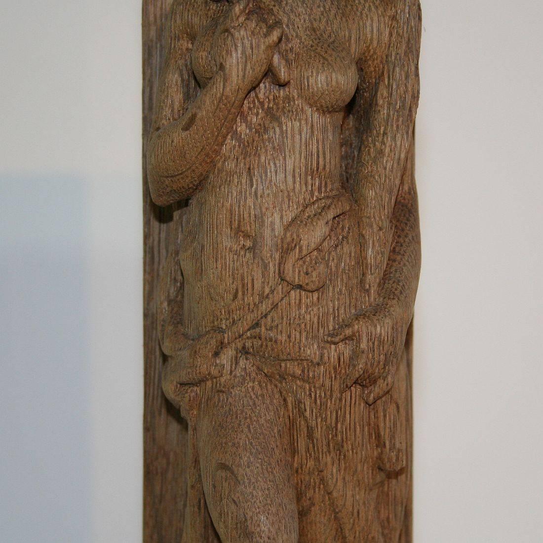 19th Century, French Carved Wooden Female Figure 3
