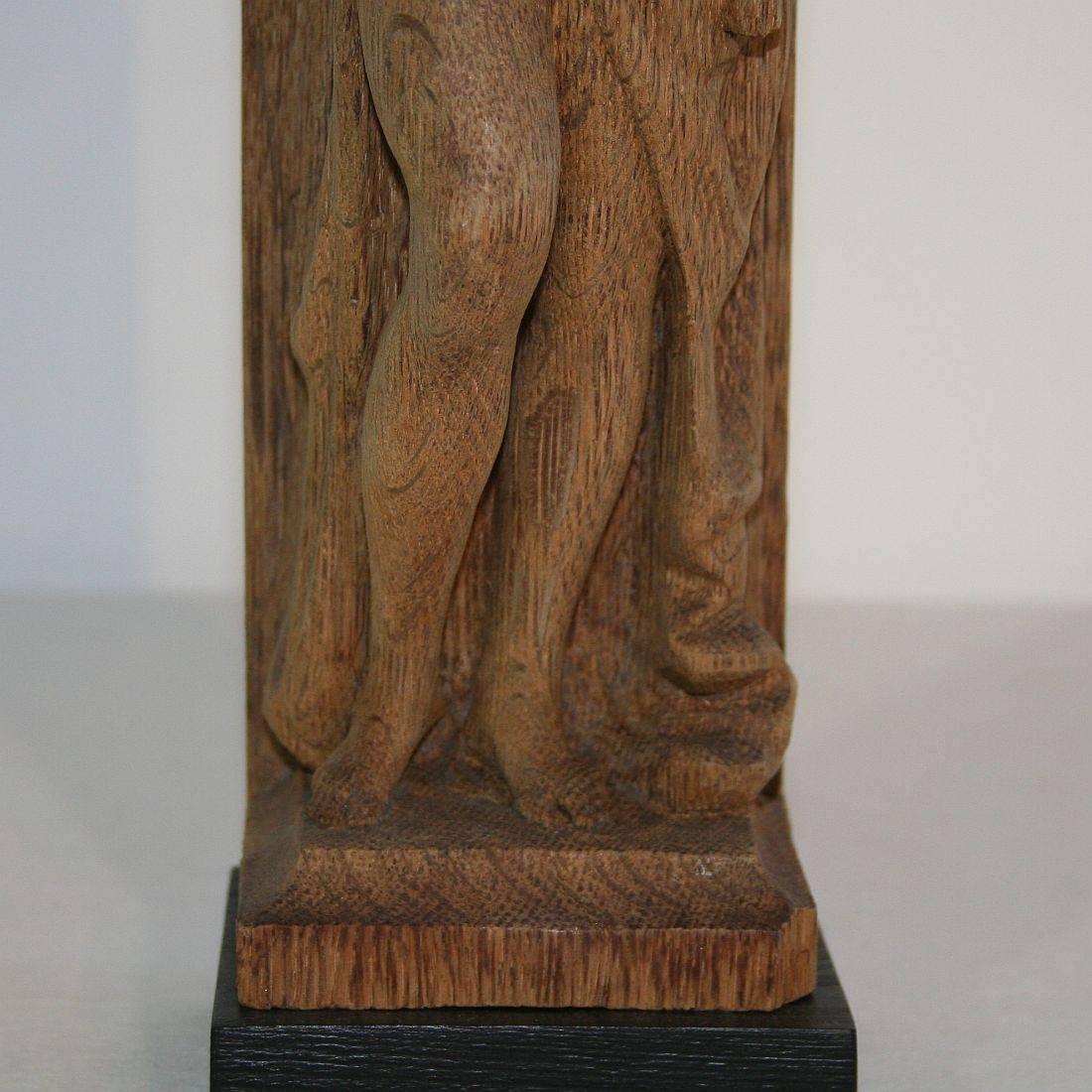 19th Century, French Carved Wooden Female Figure 4