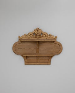 19th Century French Carved Wooden Wall Shelf
