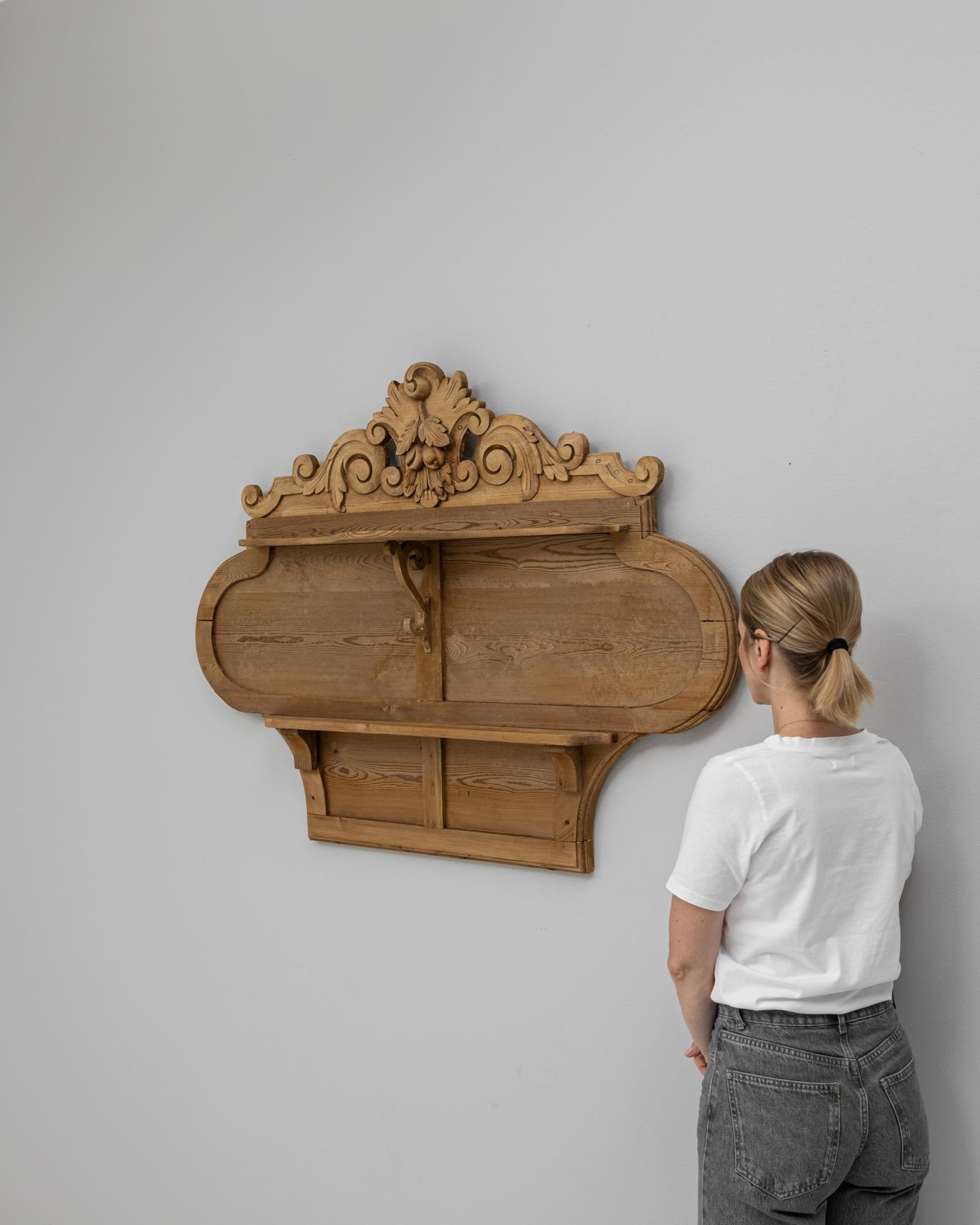 19. Jahrhundert Französisch geschnitzt hölzerne Wandregal im Angebot 1