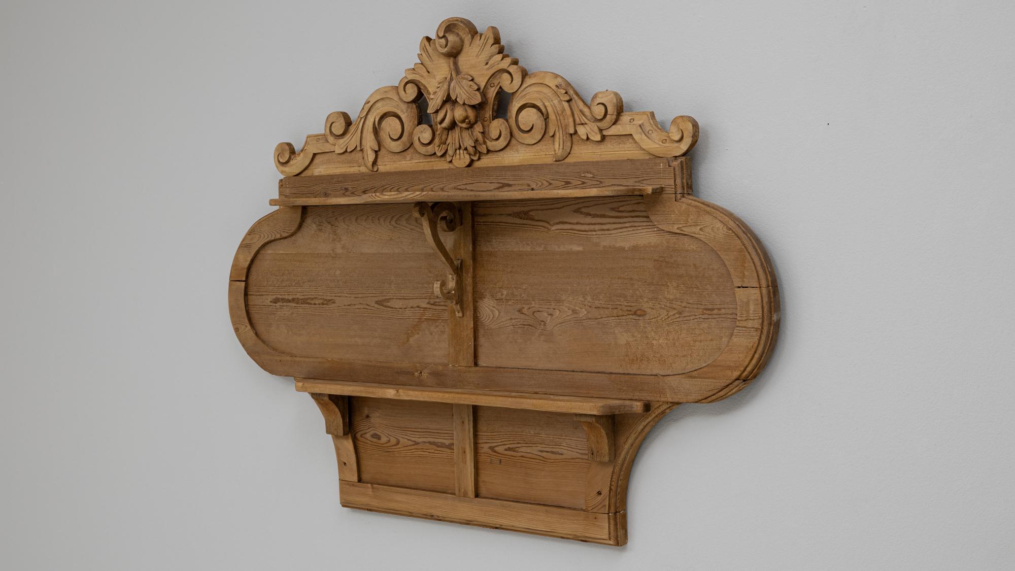 19. Jahrhundert Französisch geschnitzt hölzerne Wandregal im Angebot 3