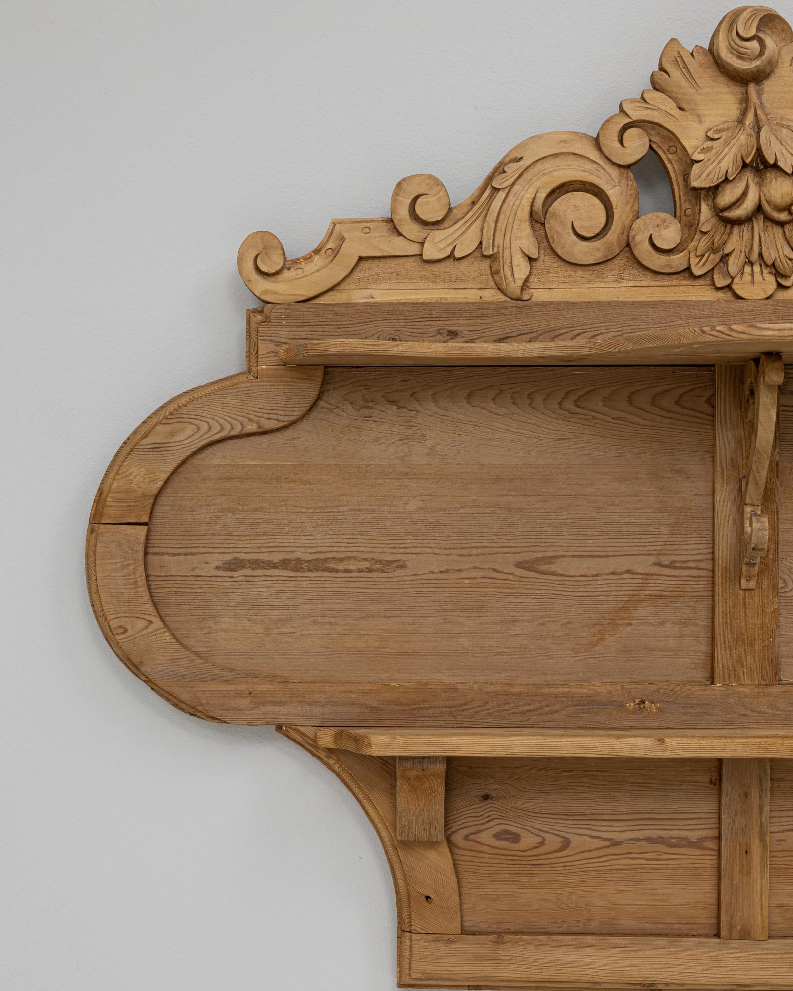 19. Jahrhundert Französisch geschnitzt hölzerne Wandregal im Angebot 5