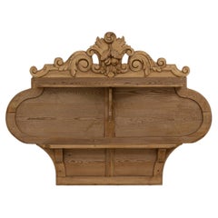 19th Century French Carved Wooden Wall Shelf