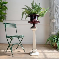 19th Century French Cast Iron Alfred Corneau Urn