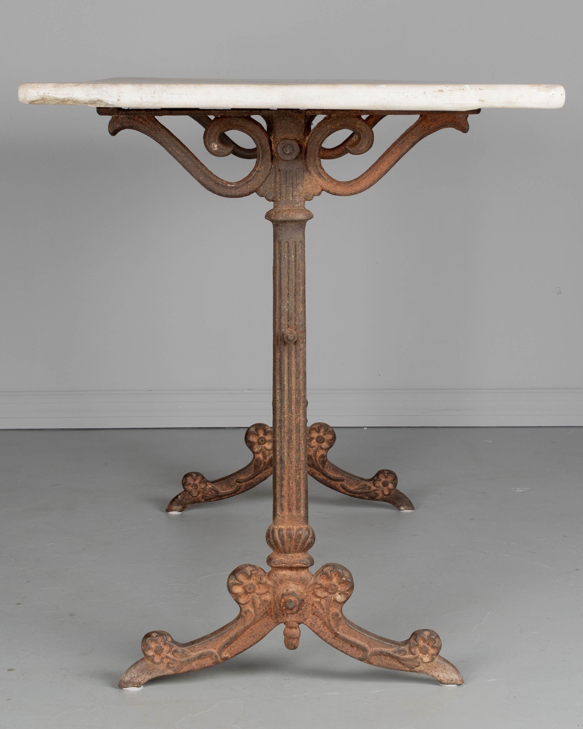 19th Century French Cast Iron Bistro Table For Sale 3
