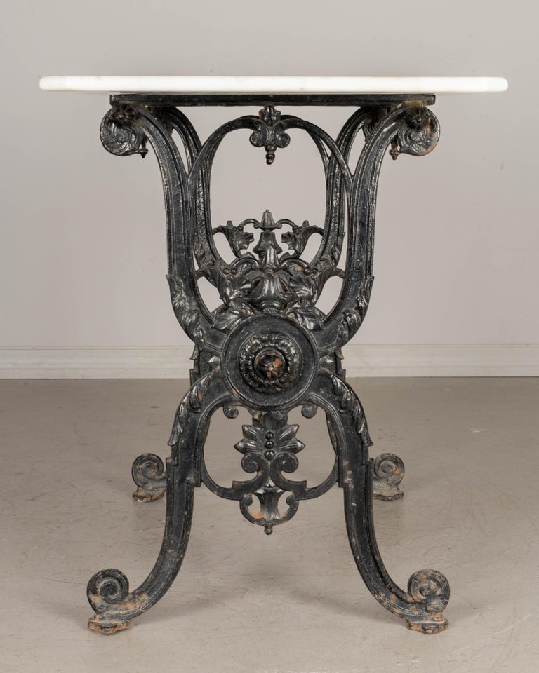 19th Century French Cast Iron Bistro Table For Sale at 1stDibs
