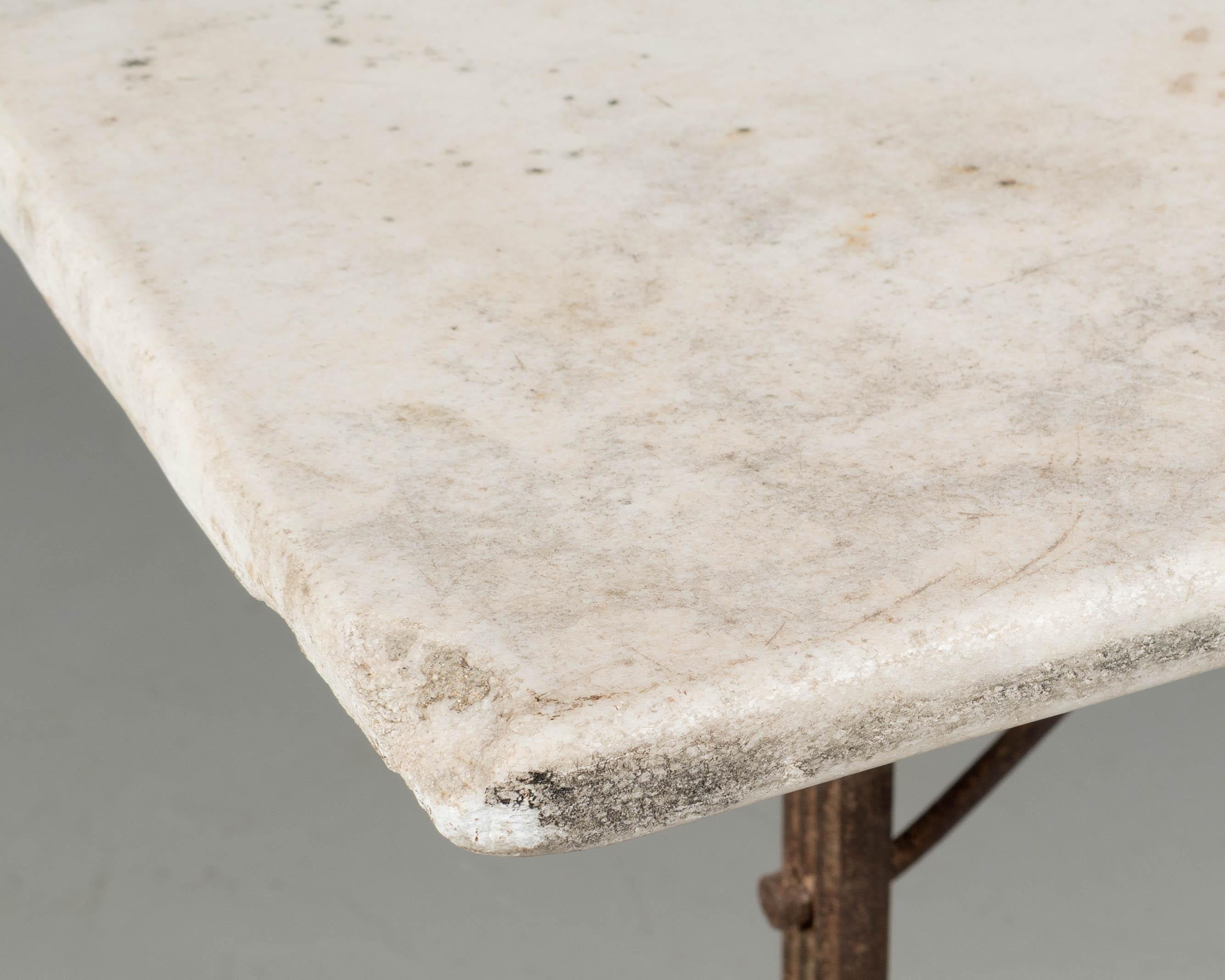 19th Century French Cast Iron Bistro Table For Sale 5