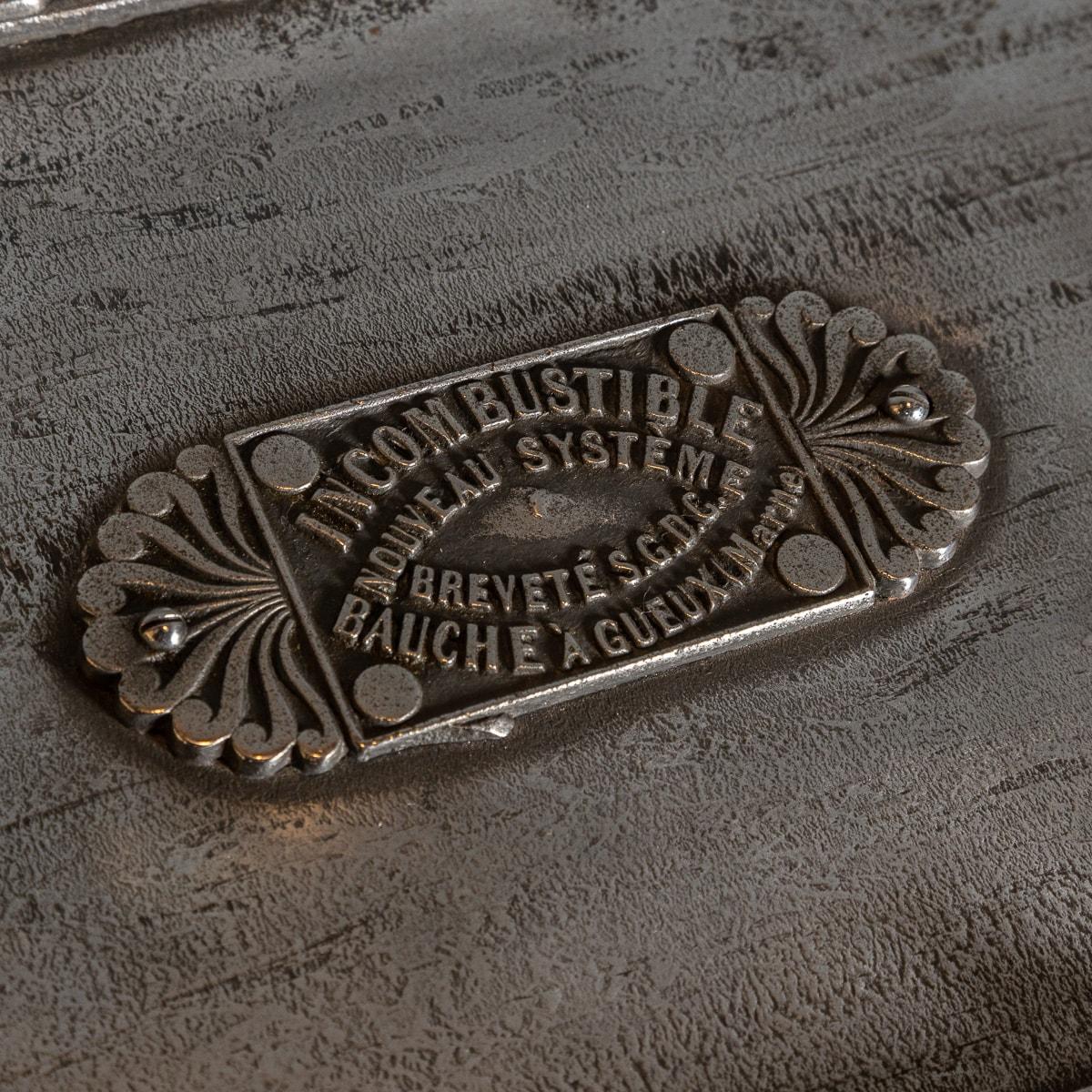 19th Century French Cast Iron Bound Strong Box, circa 1880 7