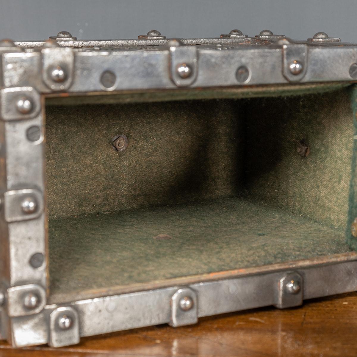 19th Century French Cast Iron Bound Strong Box, circa 1880 12