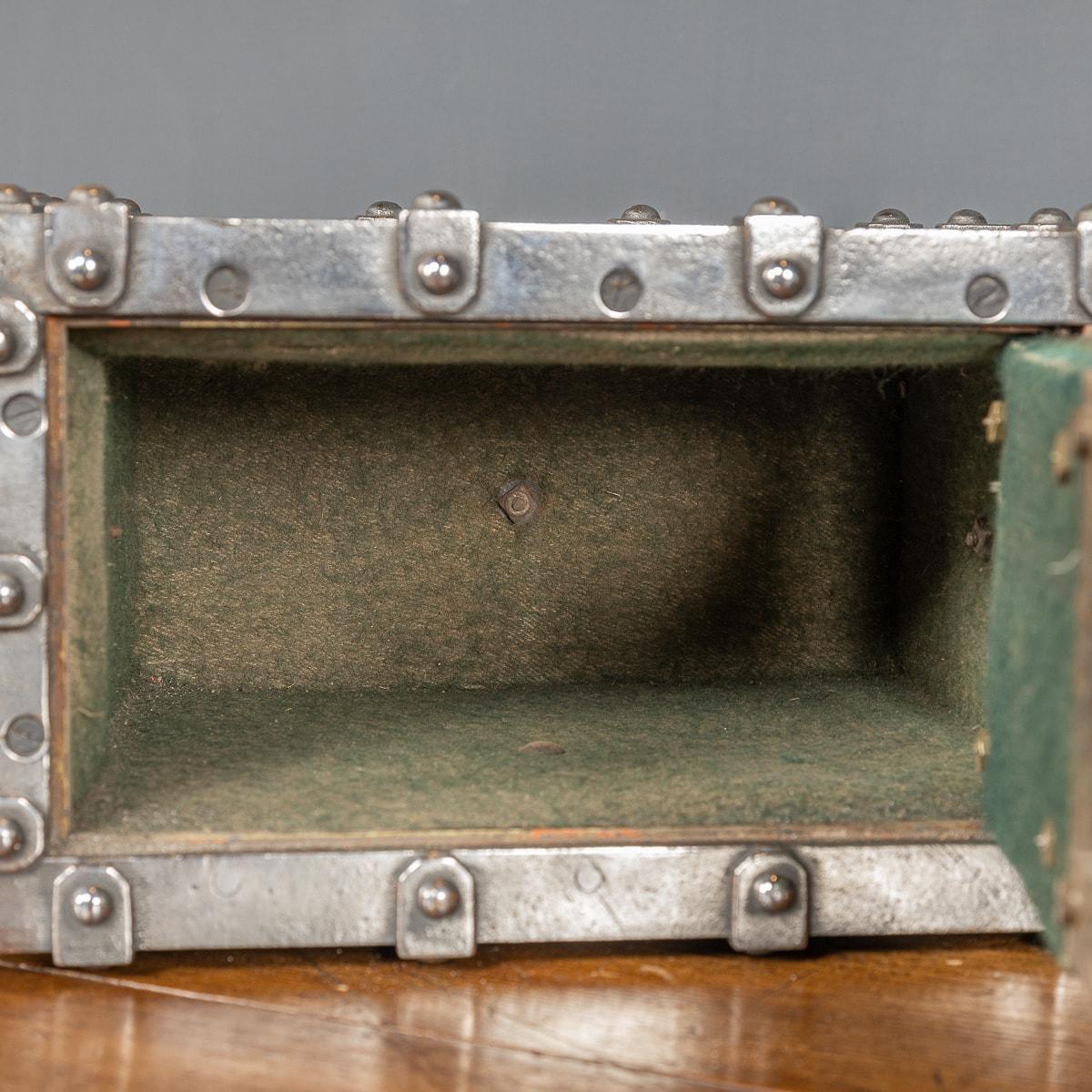 19th Century French Cast Iron Bound Strong Box, circa 1880 13
