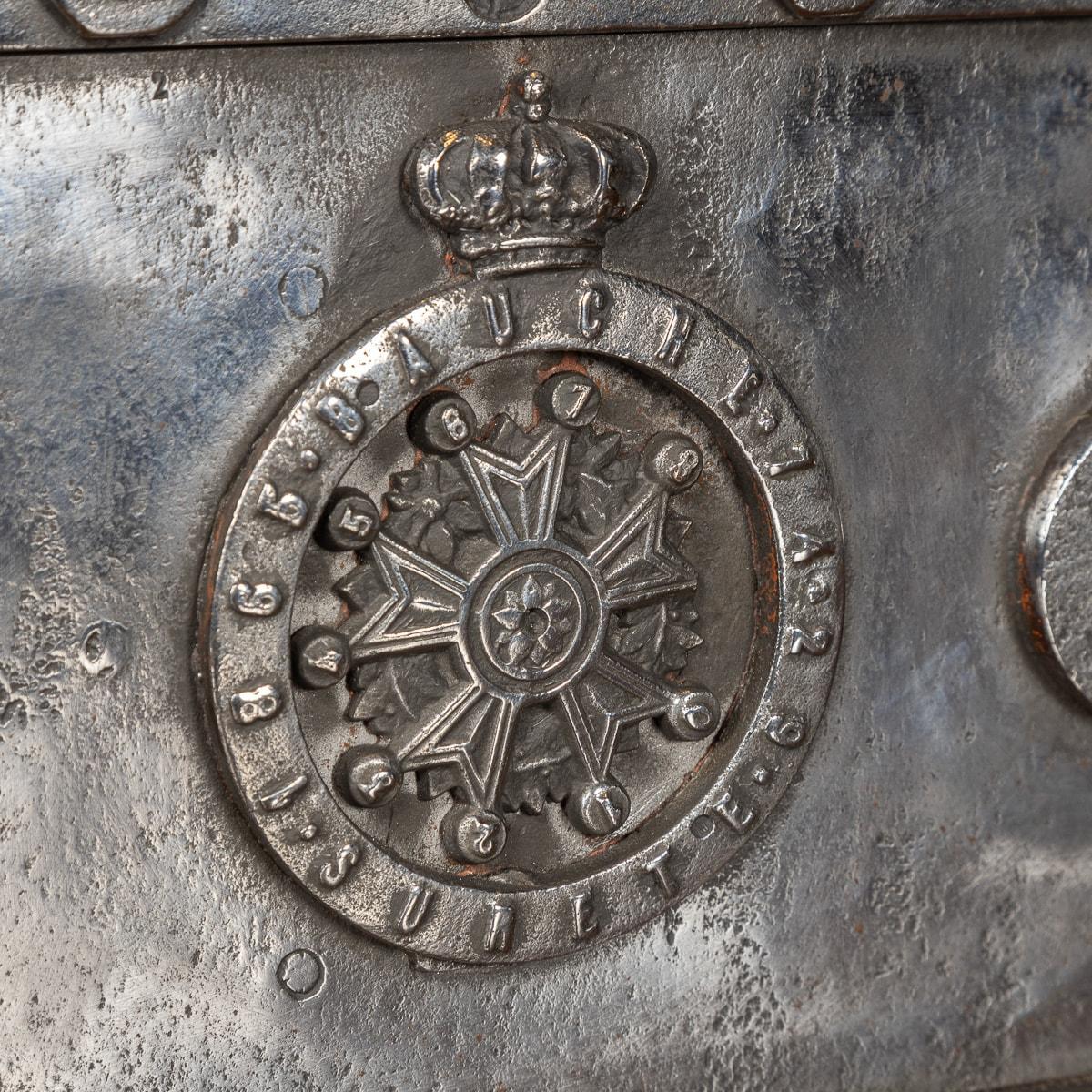 19th Century French Cast Iron Bound Strong Box, circa 1880 15