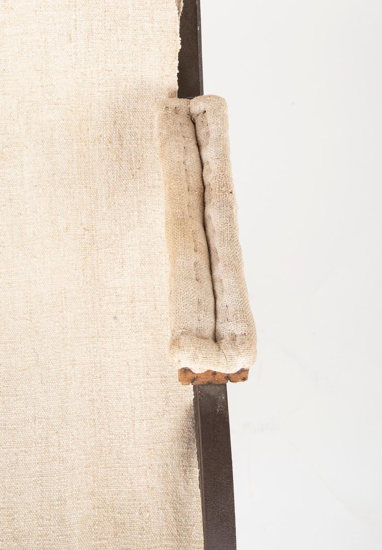 19th Century French Cast Iron and Canvas Rocking Chair at 1stDibs ...