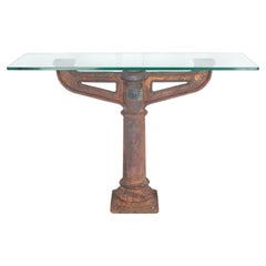 19th Century French Cast Iron Console