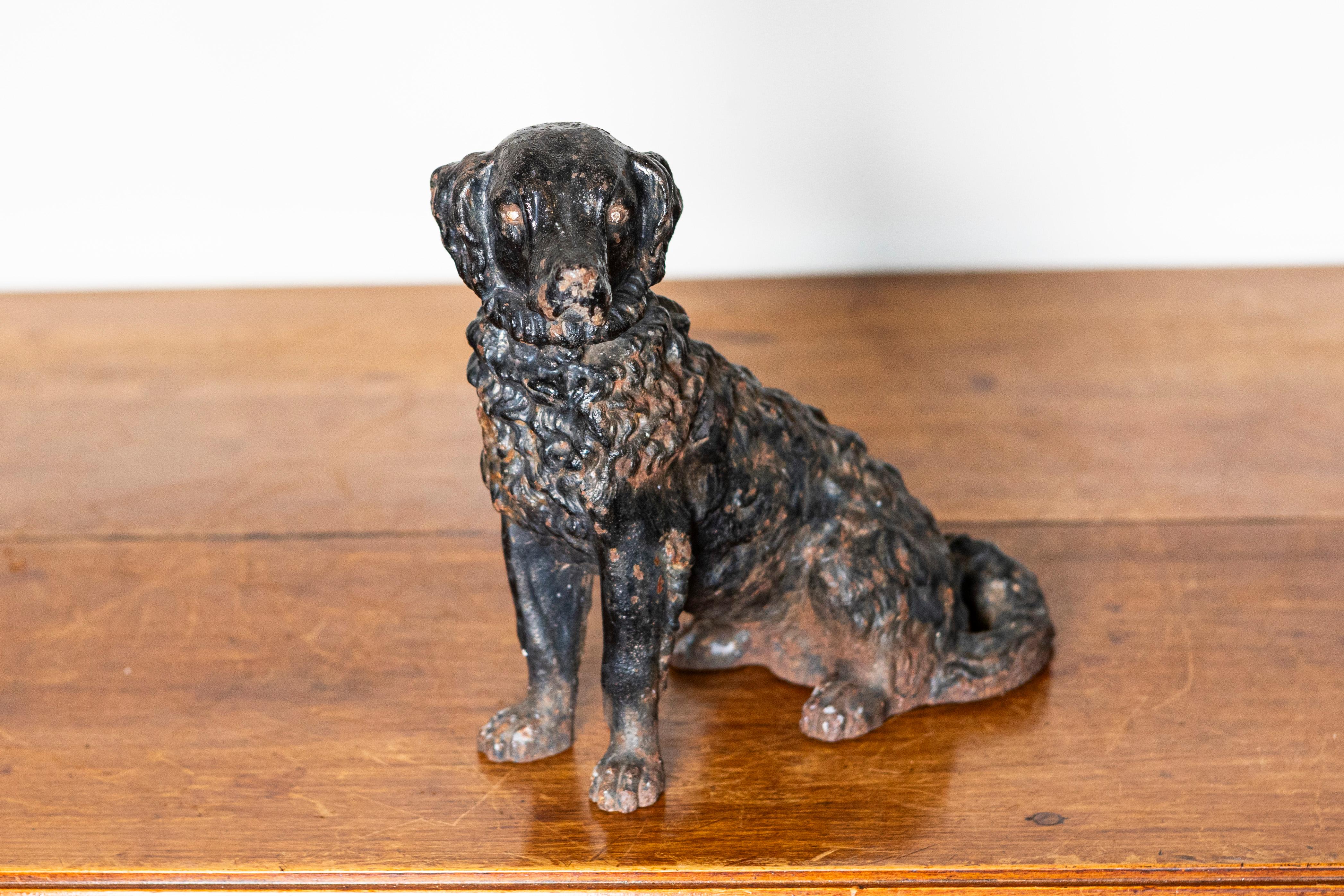 Victorian 19th Century French Cast Iron Dog For Sale