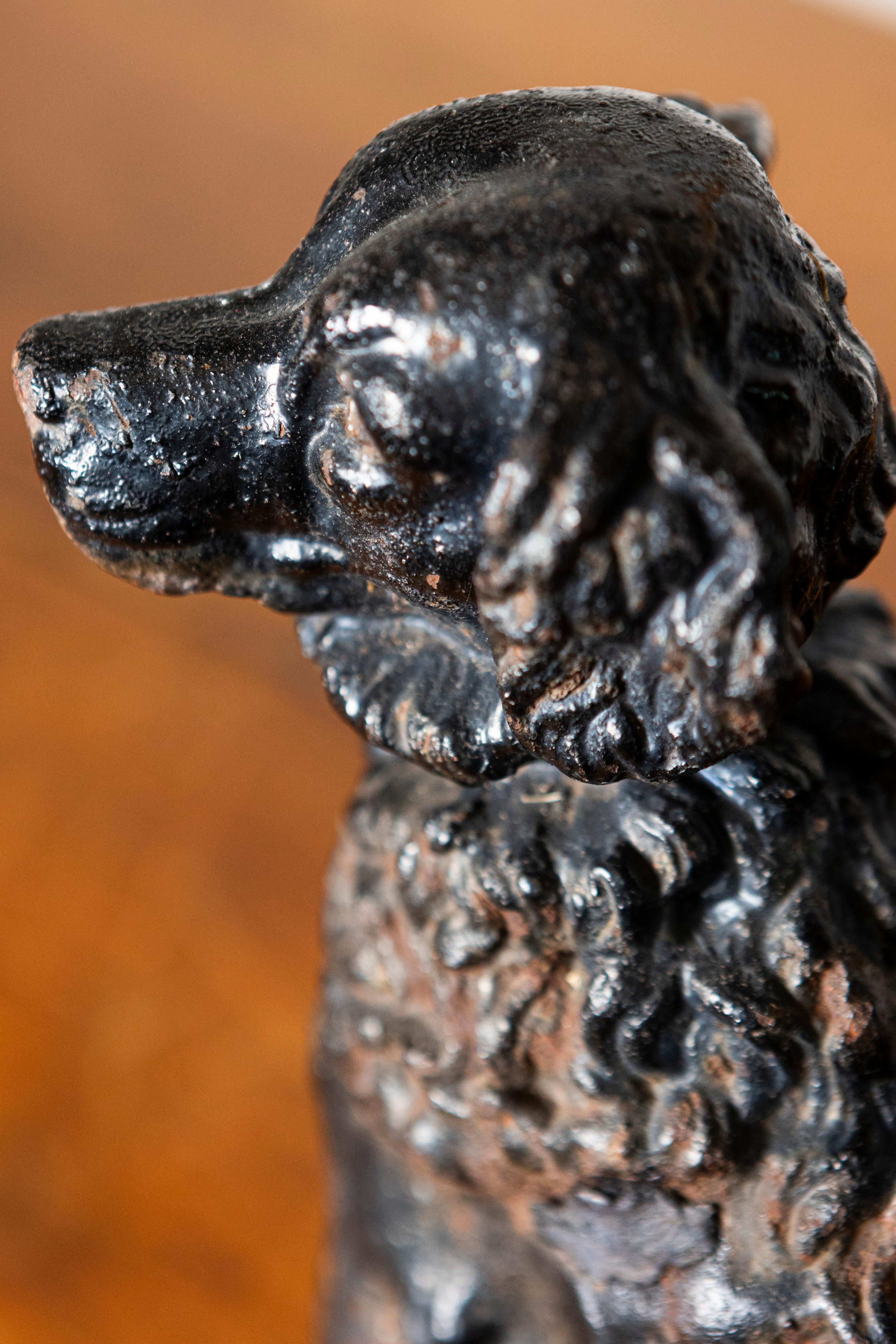 19th Century French Cast Iron Dog For Sale 1