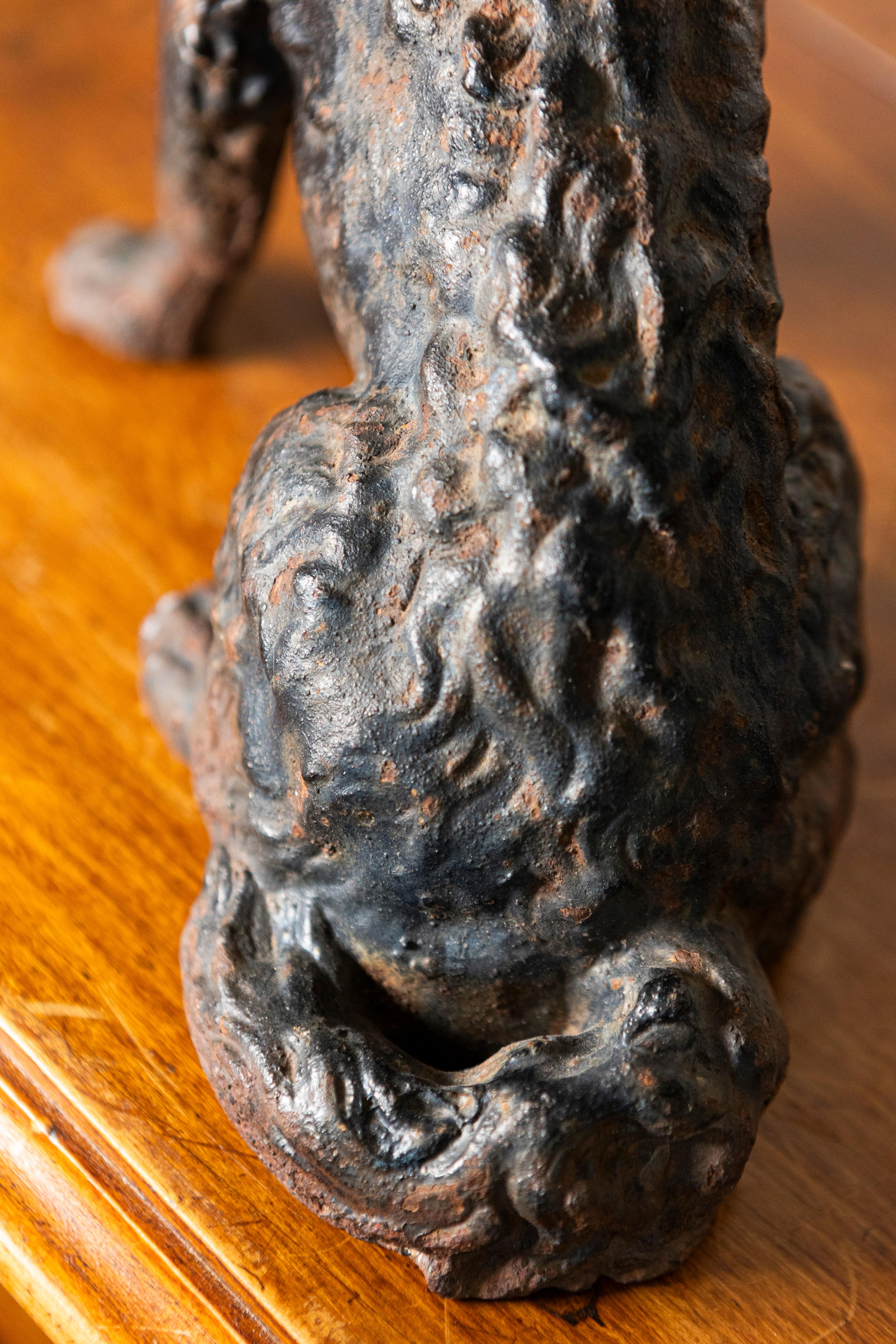 19th Century French Cast Iron Dog For Sale 2