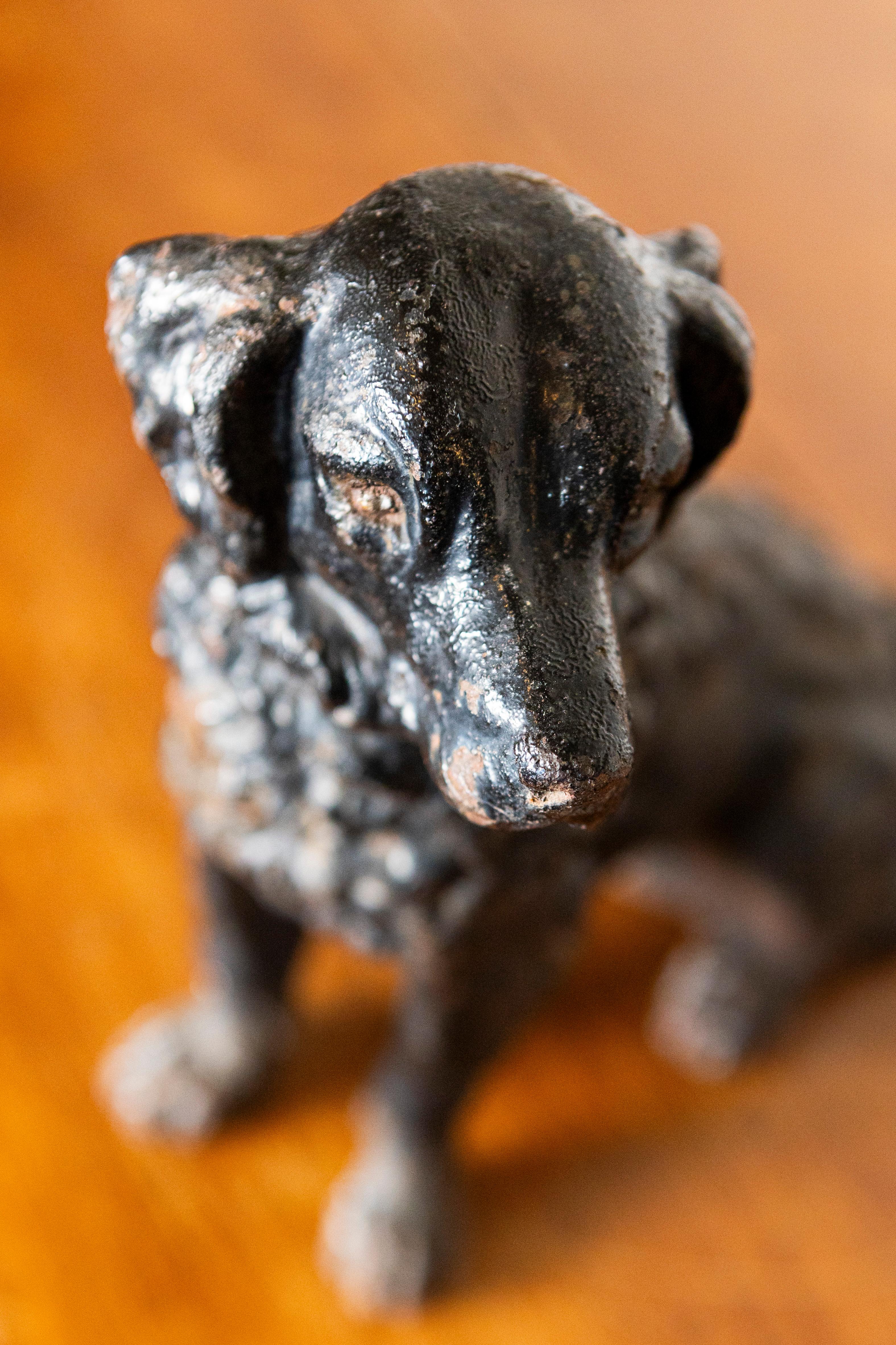 19th Century French Cast Iron Dog For Sale 4