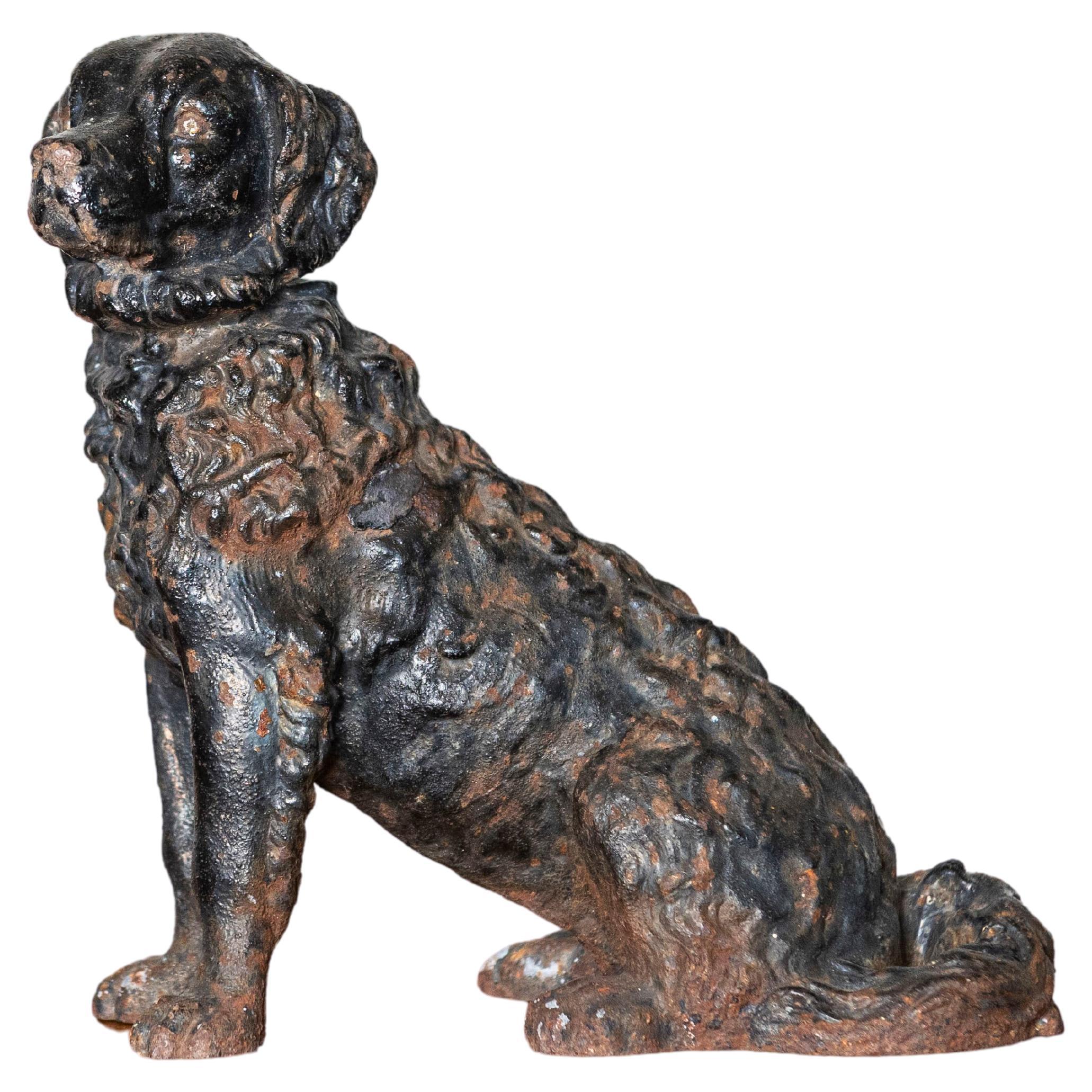 19th Century French Cast Iron Dog