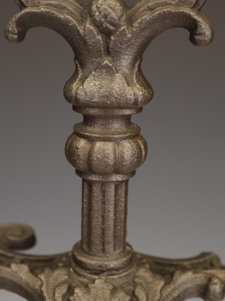 19th Century French Cast Iron Fireside Stick Stand For Sale 6