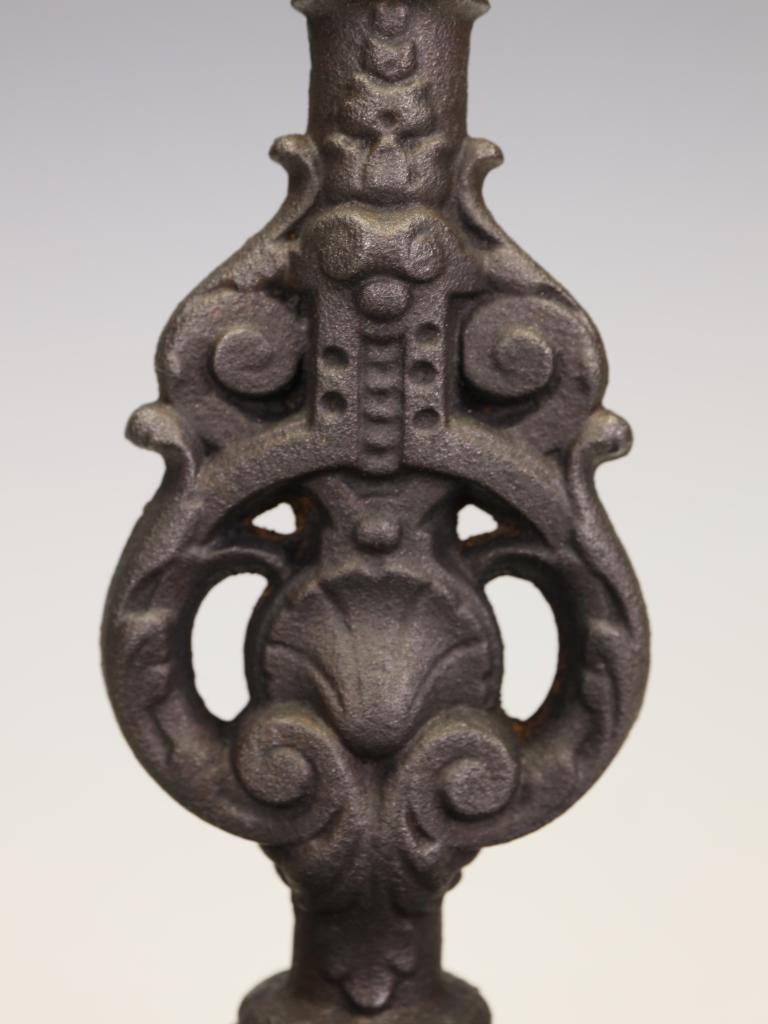 19th Century French Cast Iron Fireside Stick Stand For Sale 8