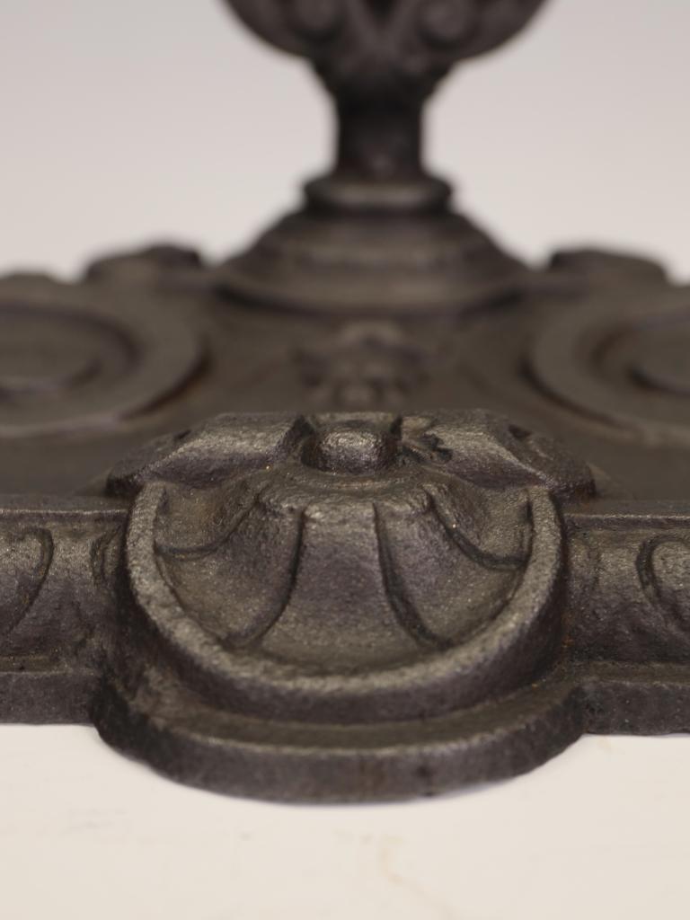 19th Century French Cast Iron Fireside Stick Stand For Sale 9